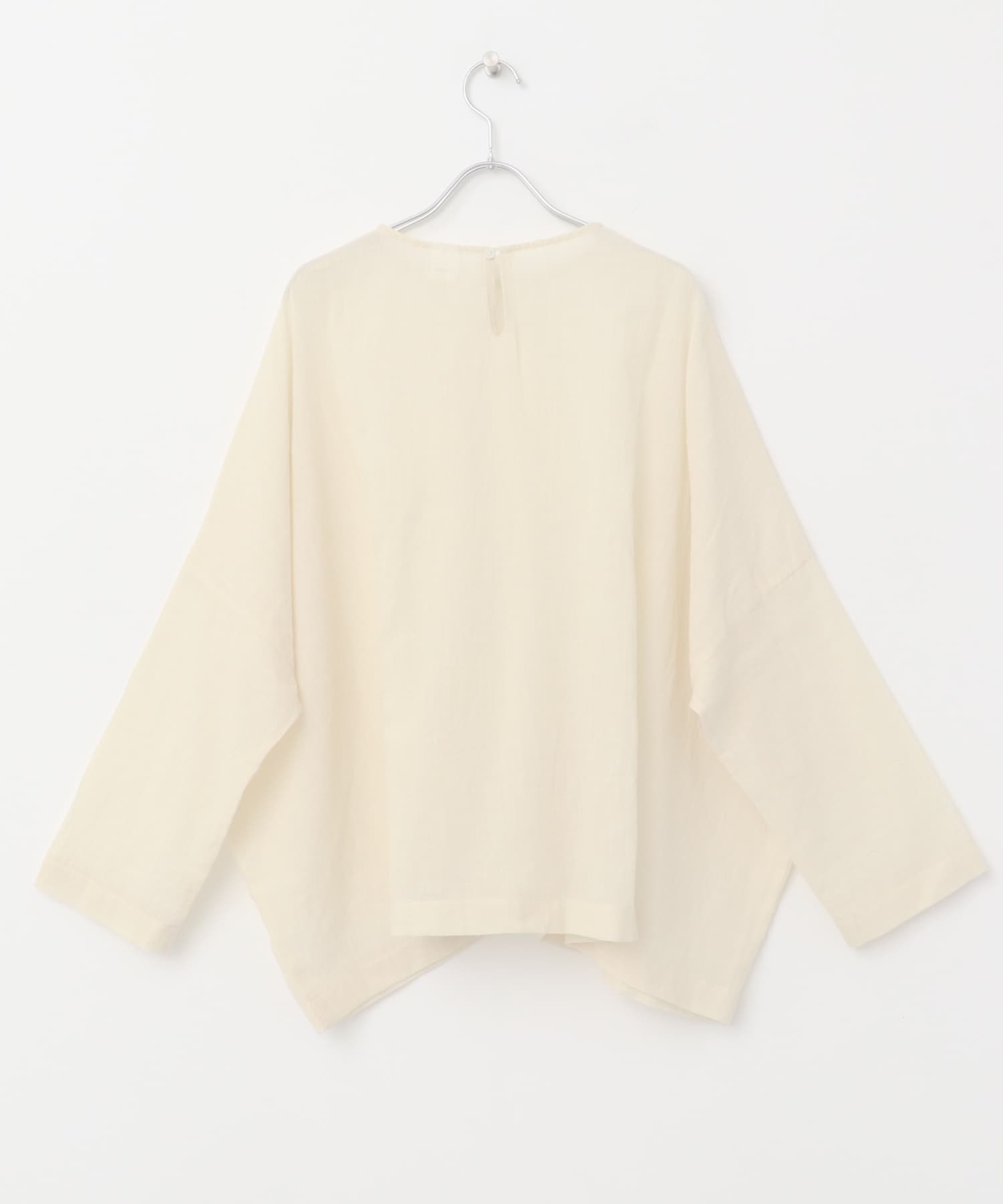 ソフトローンシアーワイドプルオーバー IVORY FREE