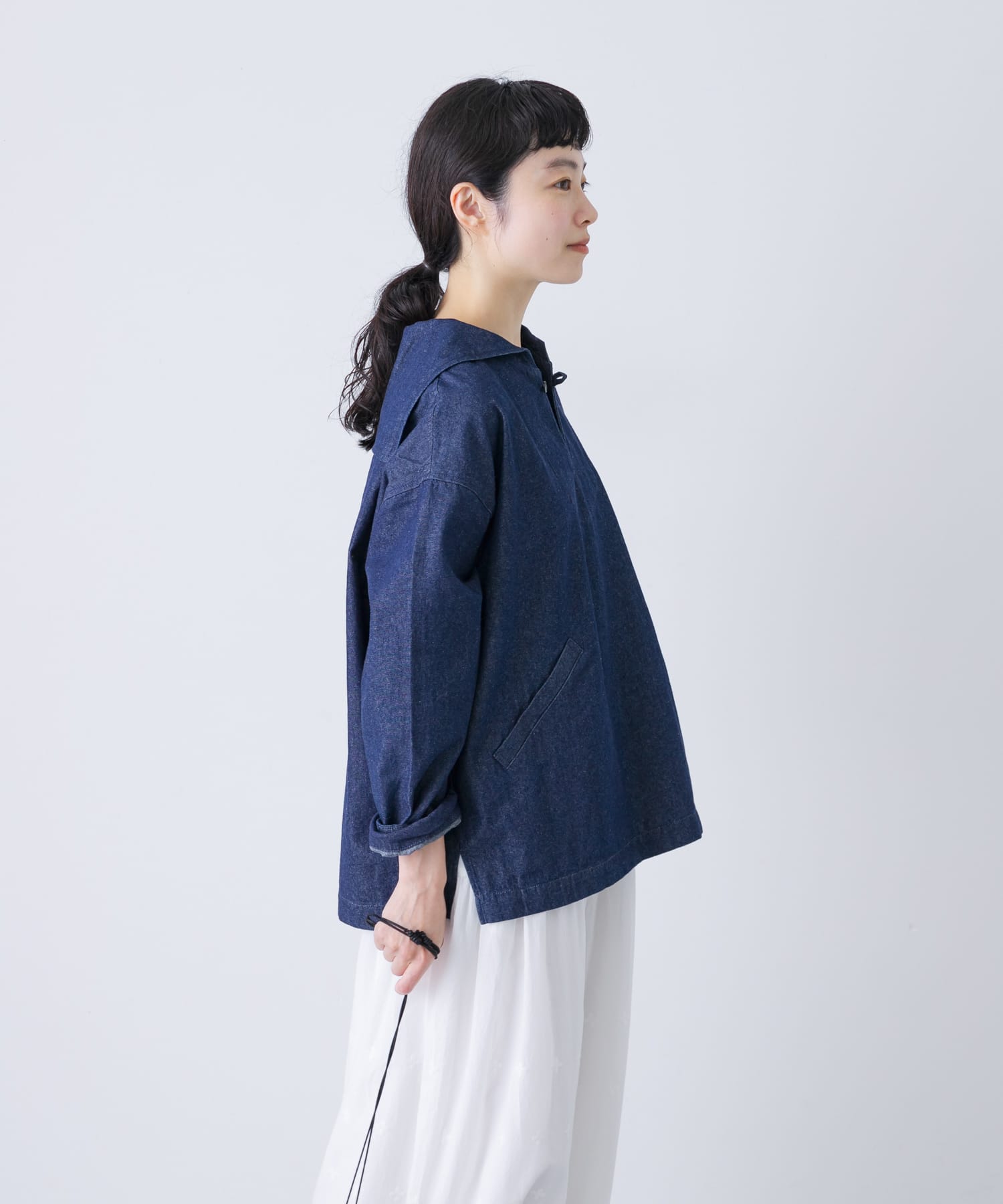 デニムセーラープルオーバー