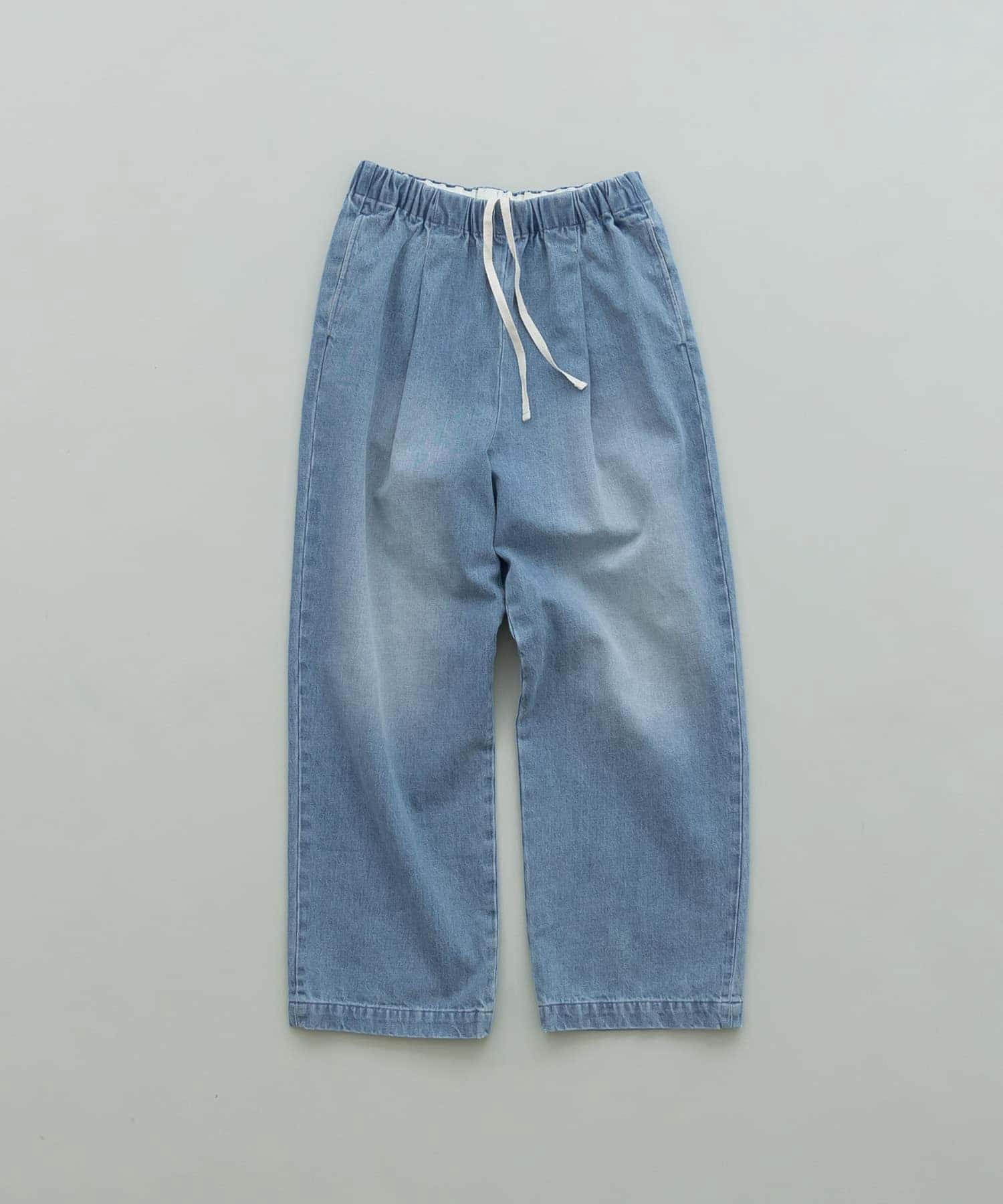 フェードデニムイージーパンツ L/INDIGO FREE