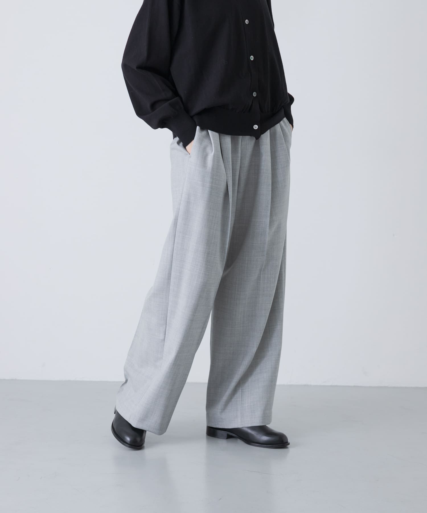 ウォッシャブルウールイージーパンツ