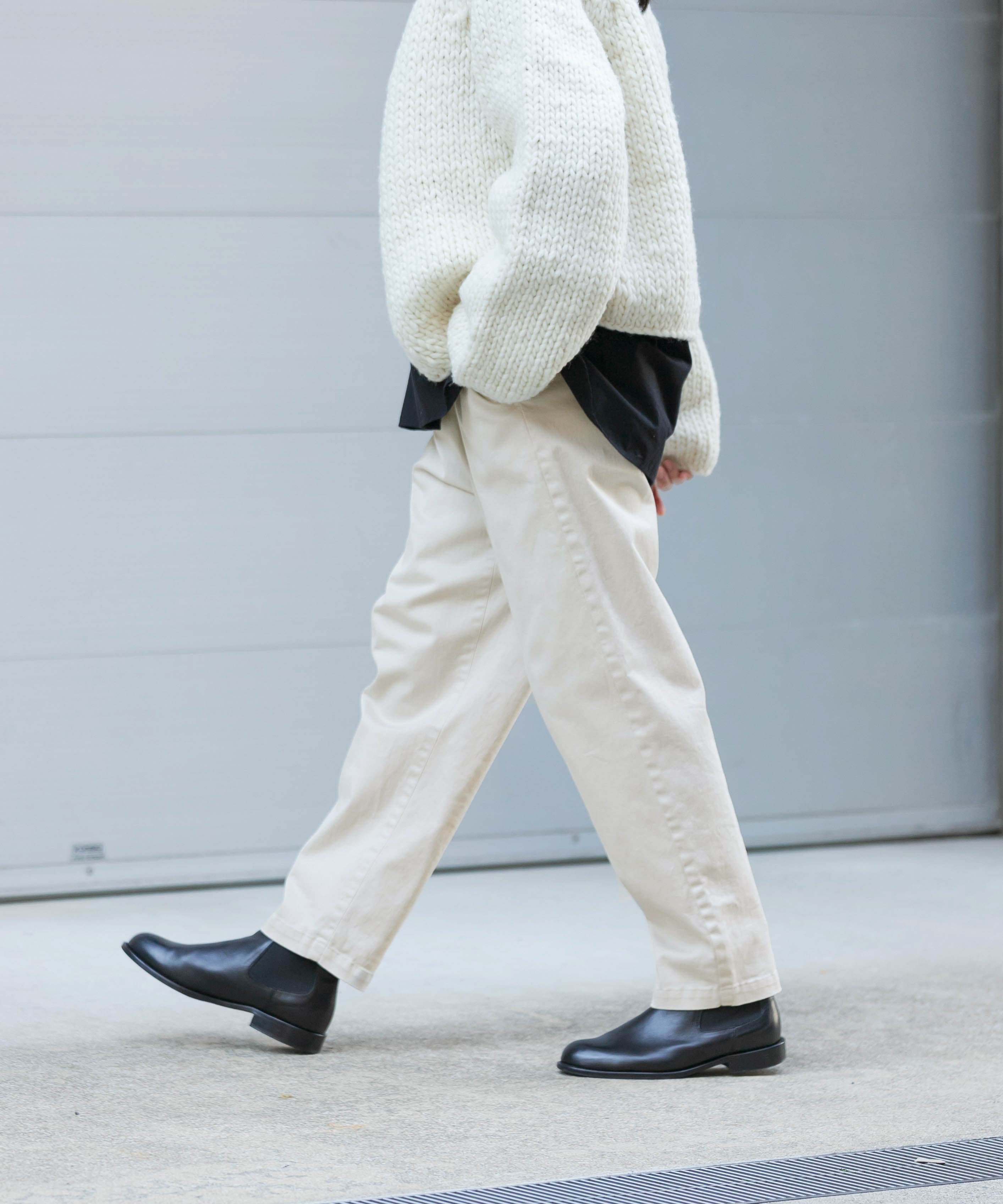 コットンストレッチイージーパンツ