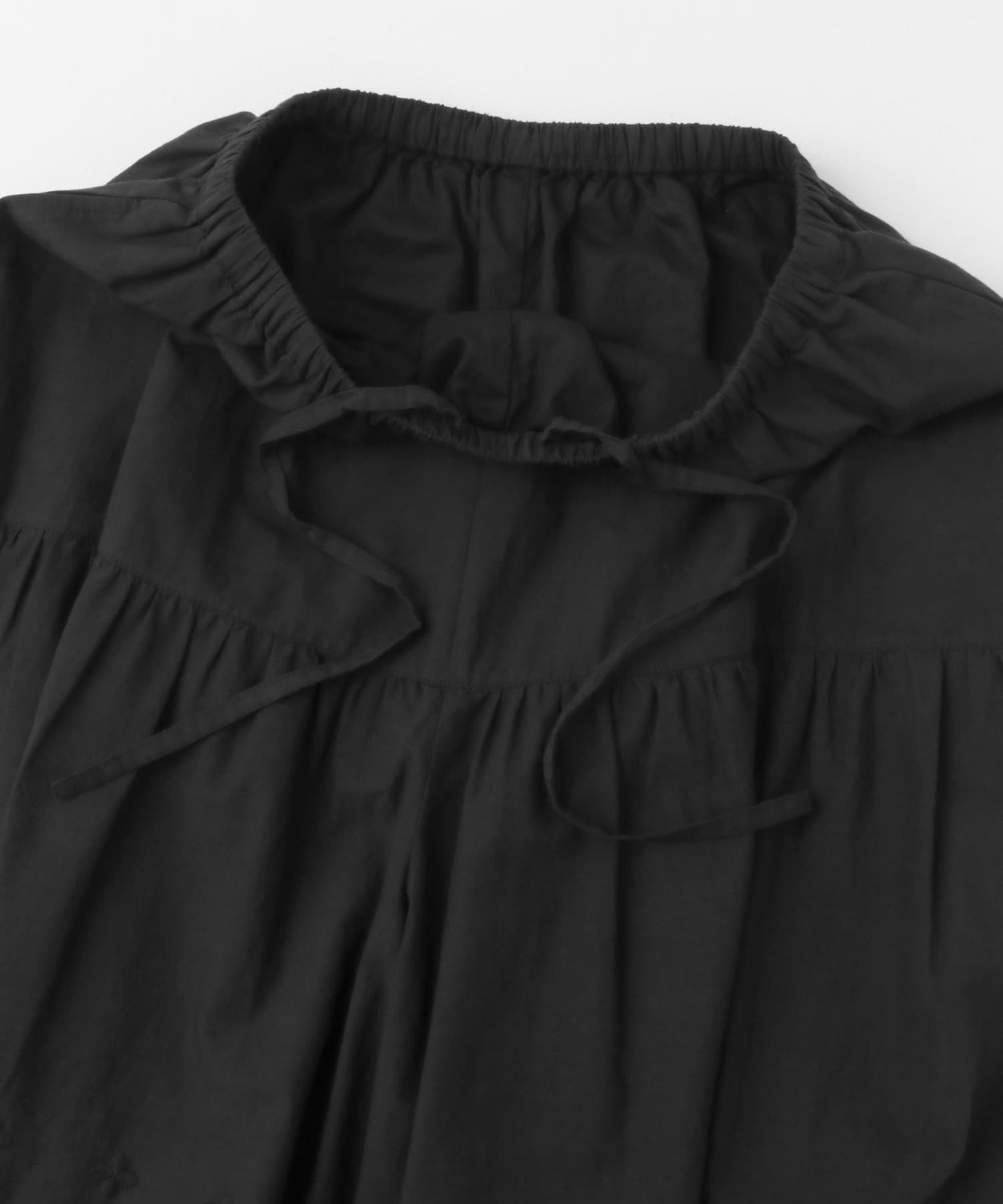 刺繍ティアードパンツ BLACK FREE
