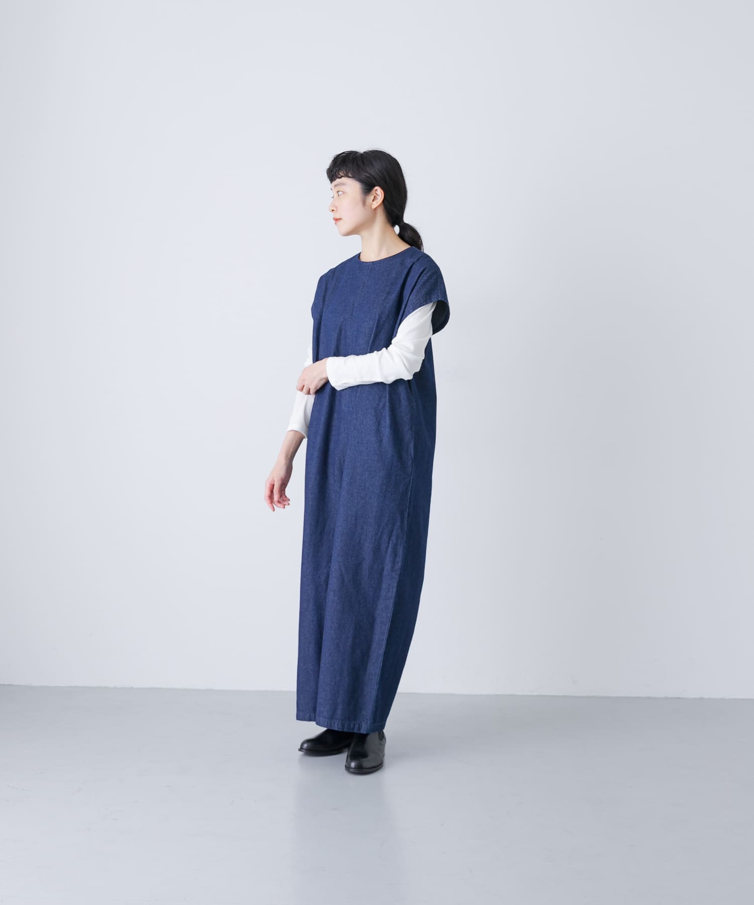 2サイズ展開』デニムワイドオールインワン(0 INDIGO): ボトム｜URBAN