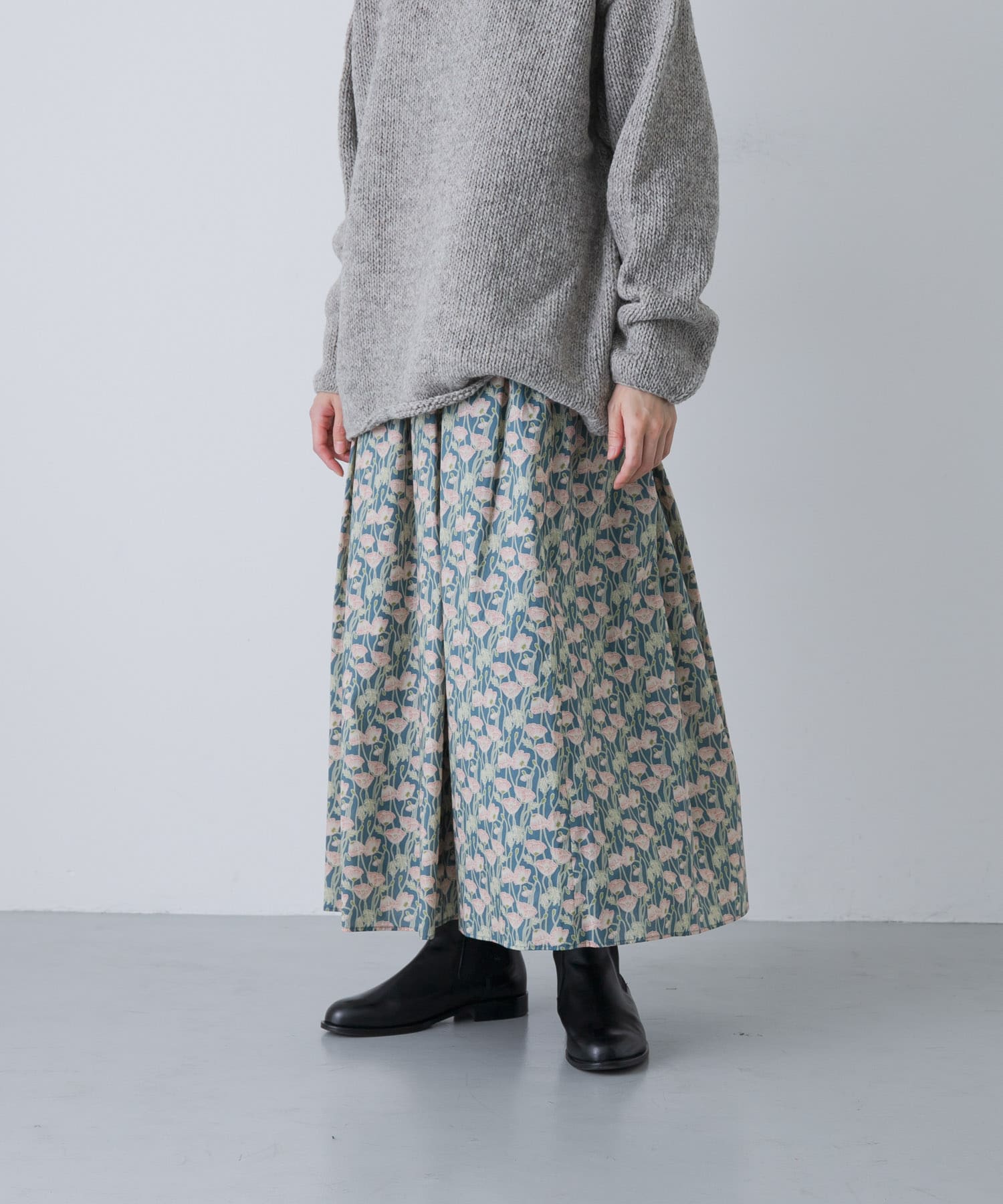 リバティプリントスカート