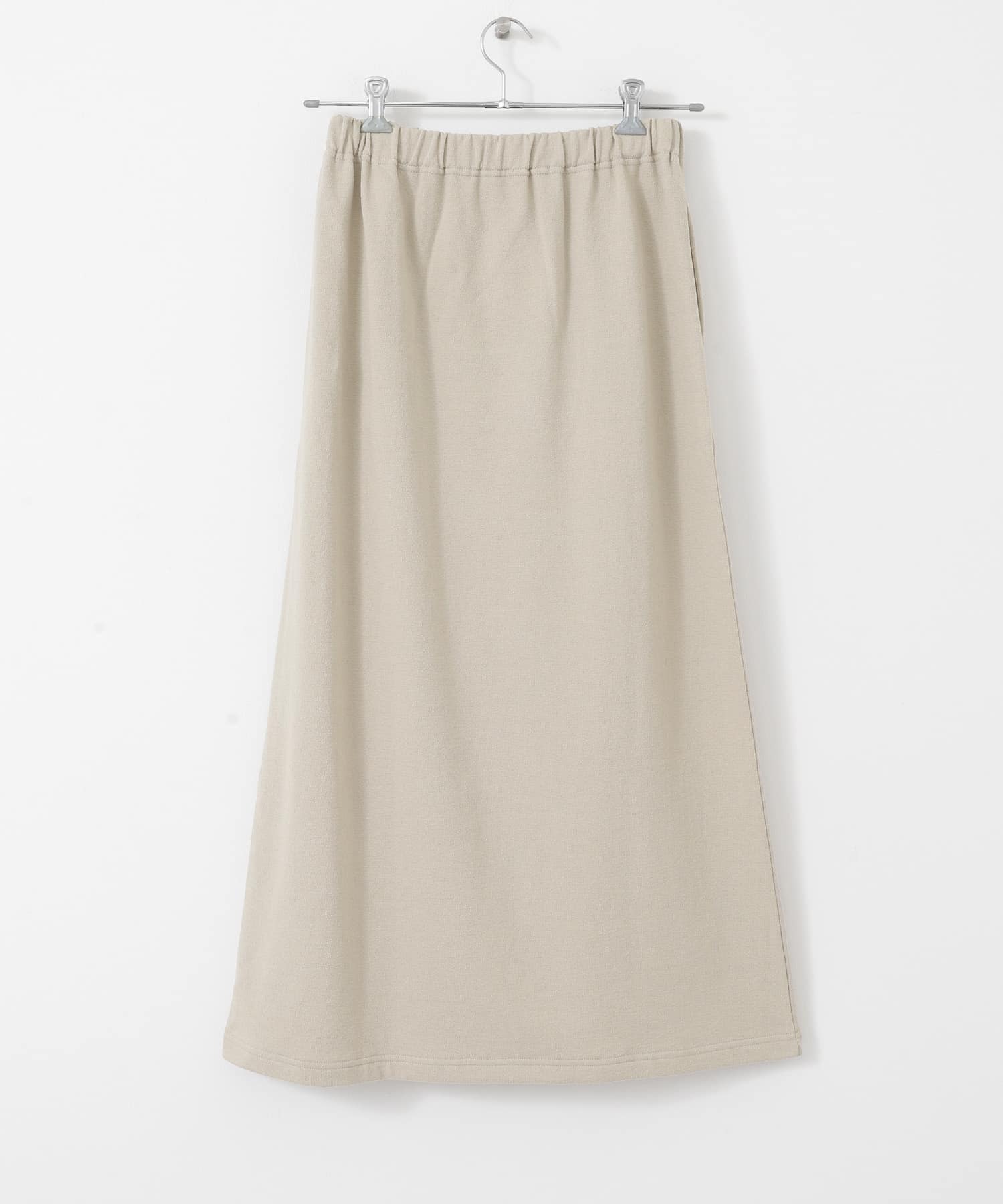 ドライコットンストレートスカート L.BEIGE FREE