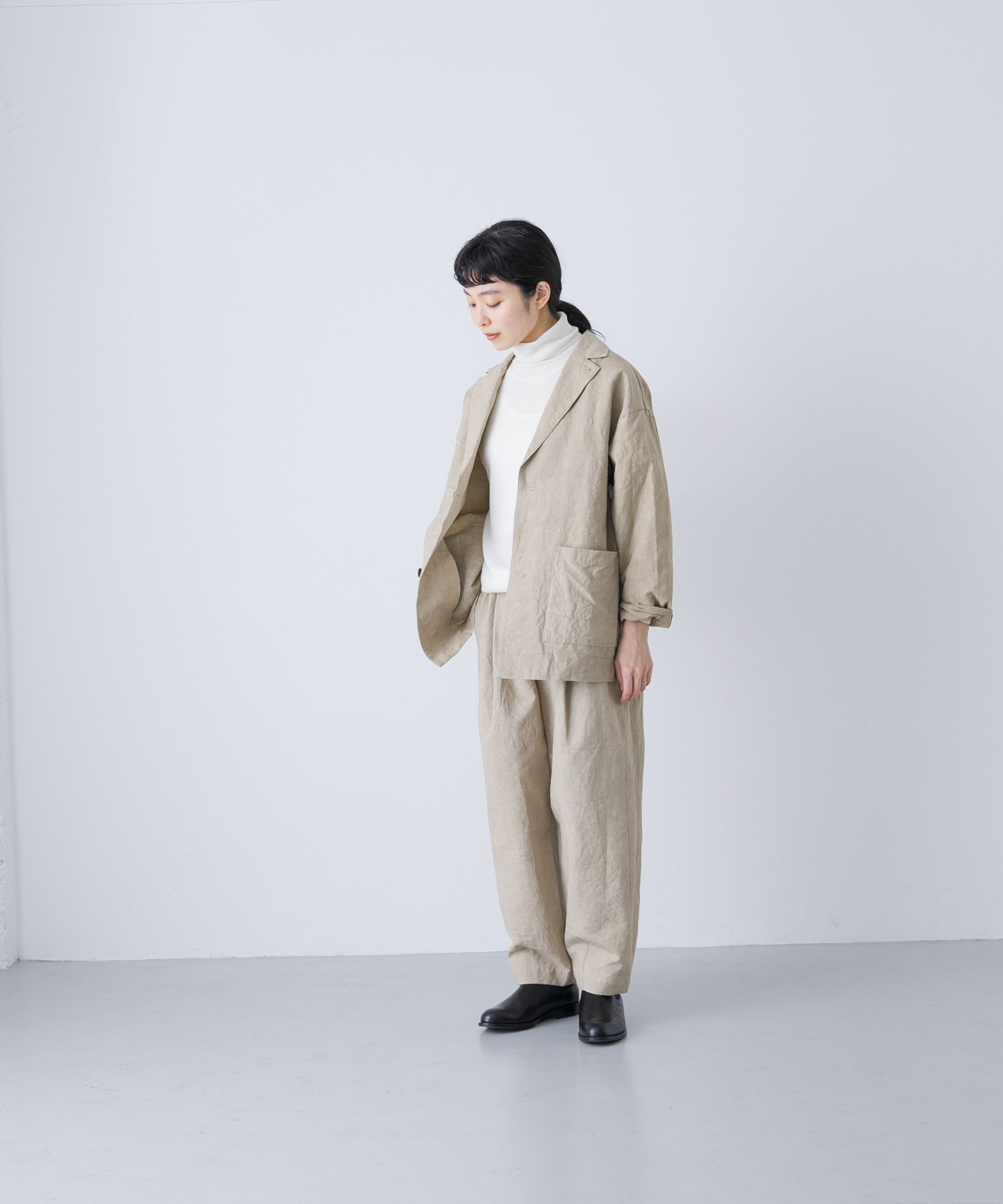 『ユニセックス』Tailored jacket BEIGE 1