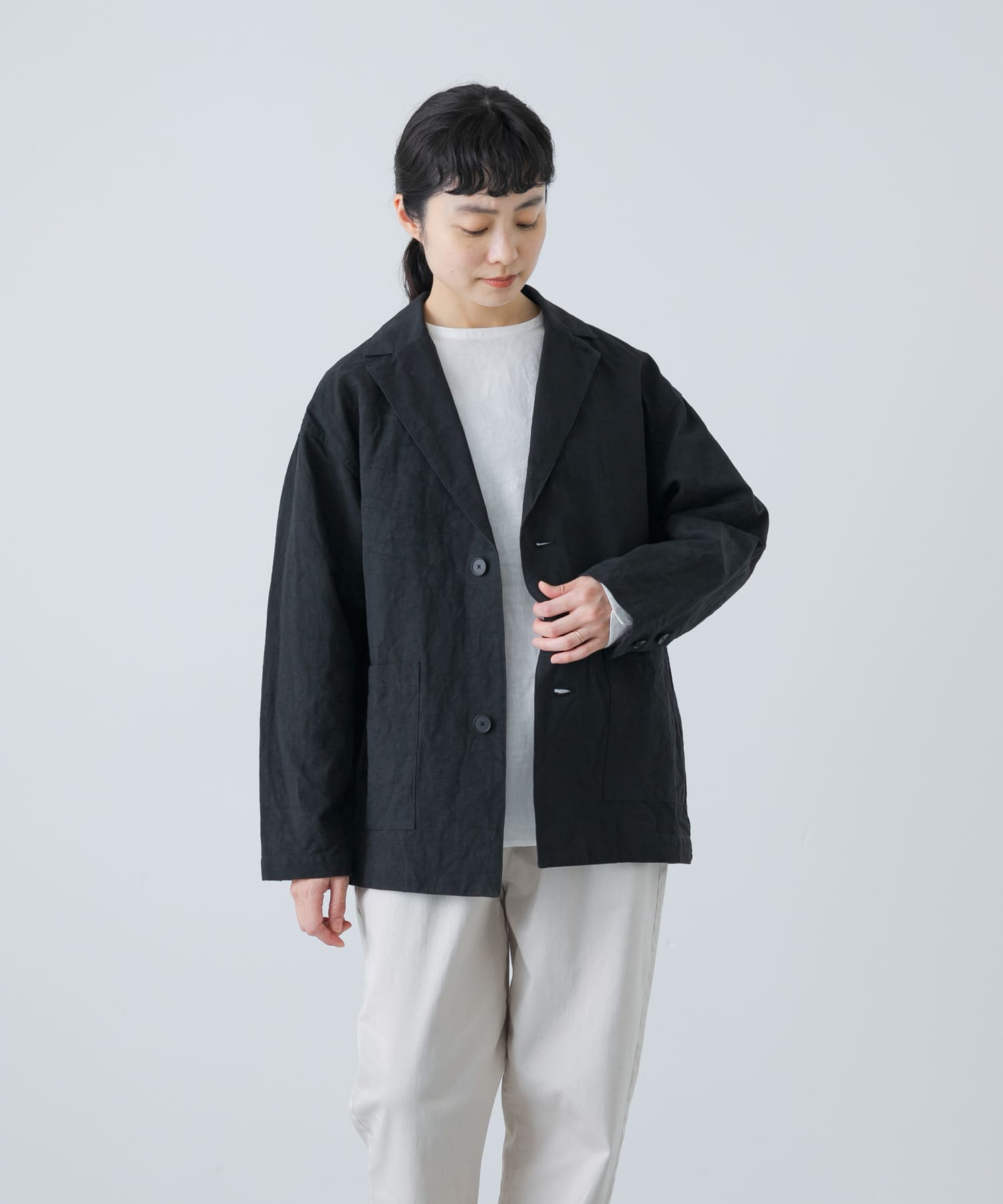 『ユニセックス』Tailored jacket BLACK 2