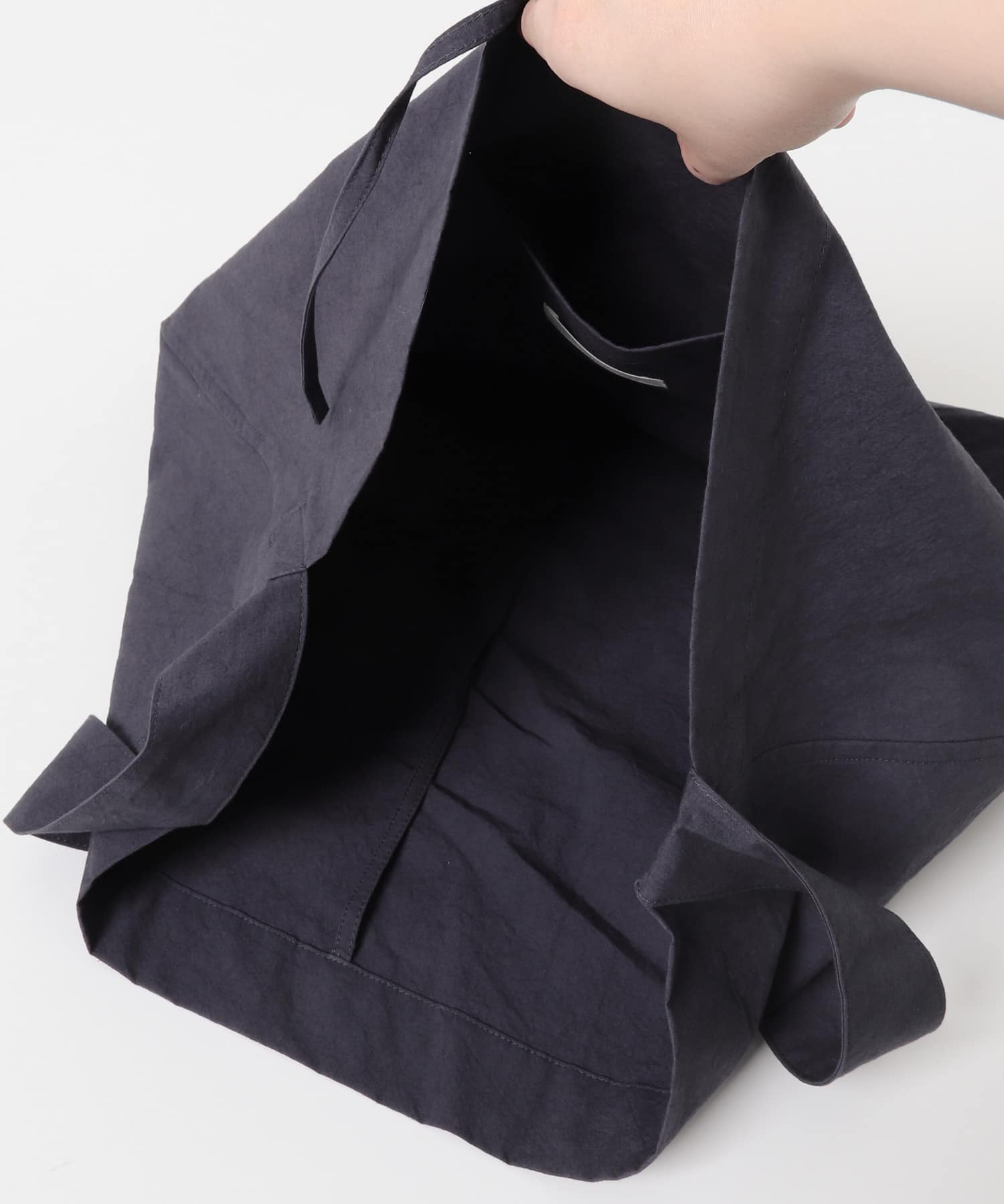 コットンショルダーバッグ NAVY FREE
