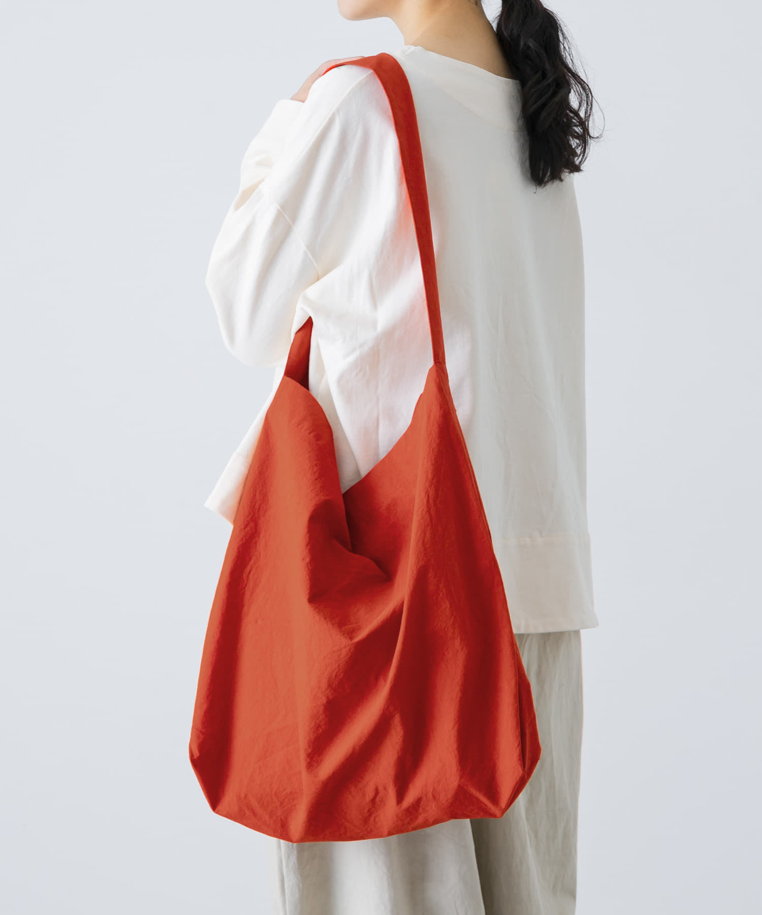 コットンショルダーバッグ RED FREE