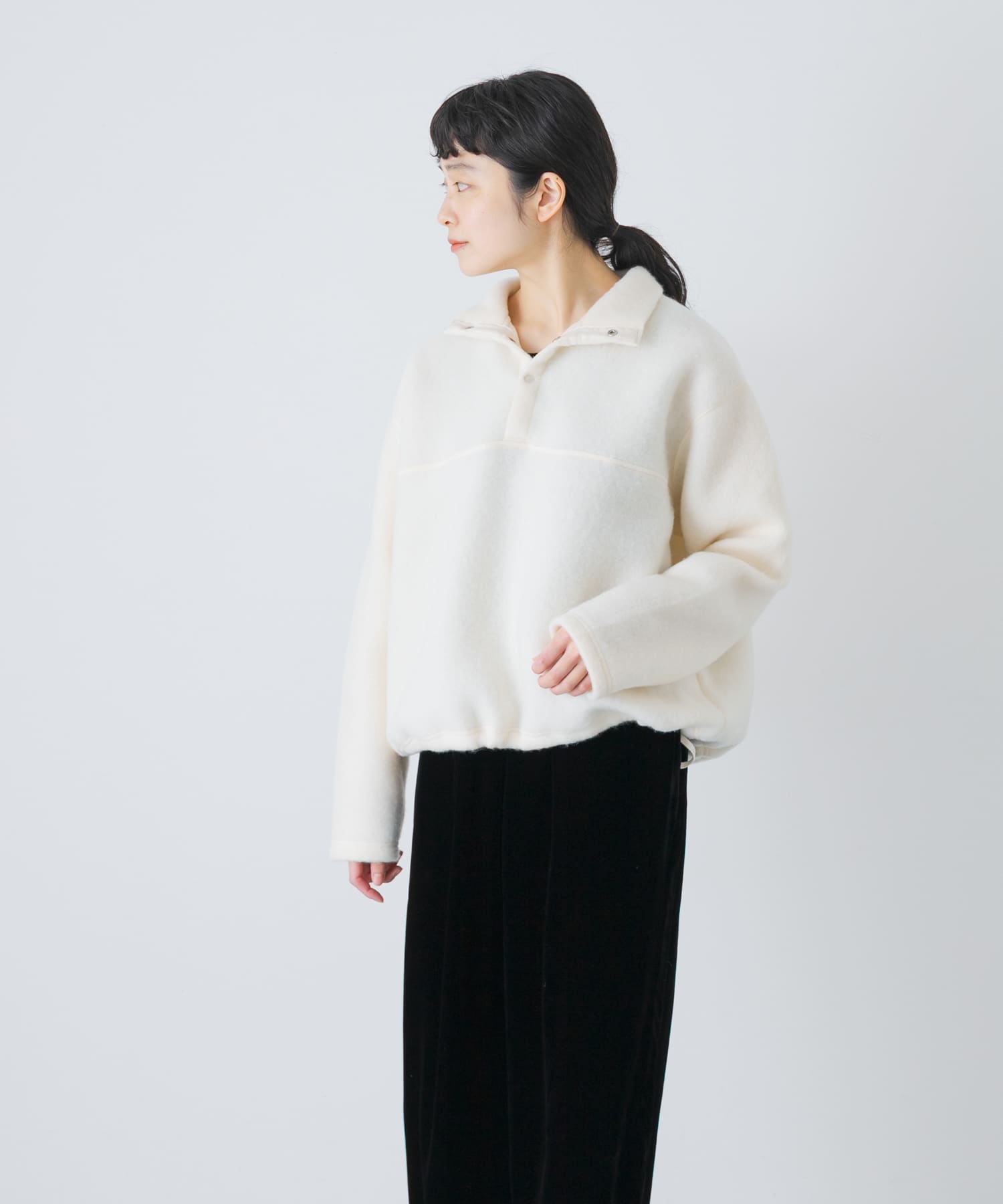 ito fukuoka プルオーバー　トップス　used ウールコットンフリースプルオーバー(Free OFF): トップス｜URBAN