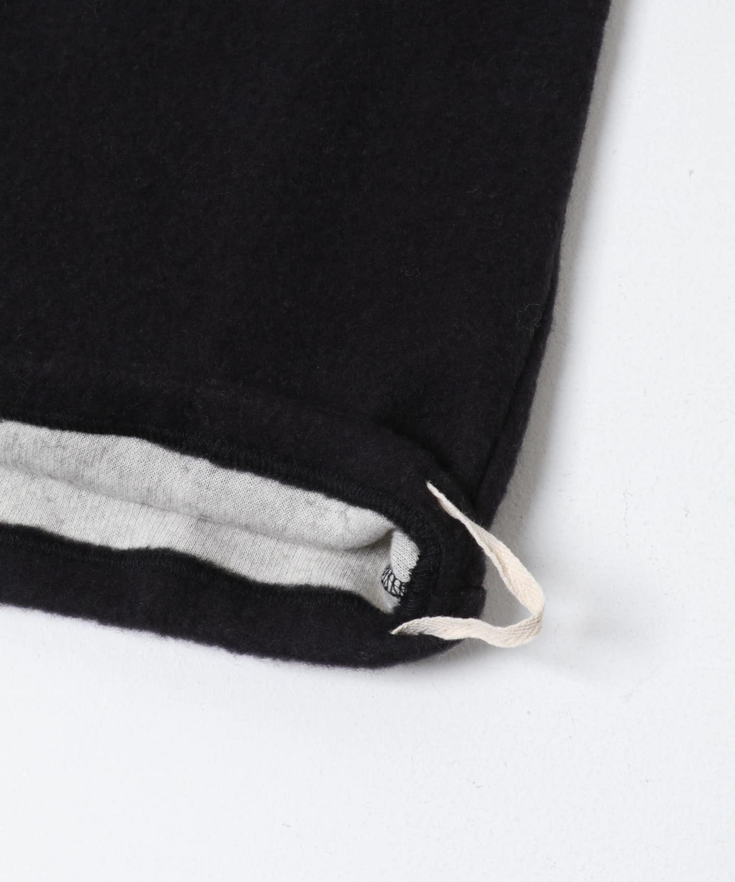 ウールコットンフリースプルオーバー BLACK Free