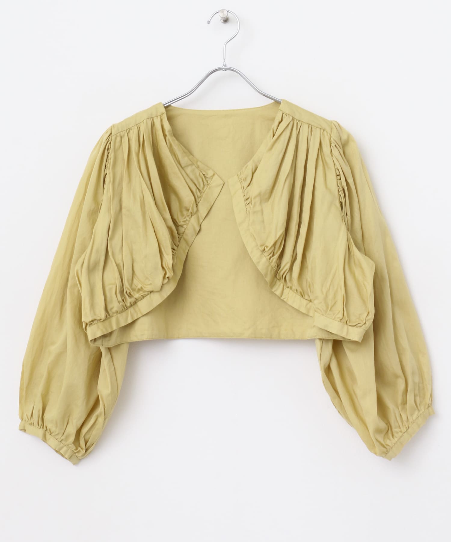enrica　COTTON SATIN BOLERO ROSE CAMEL one