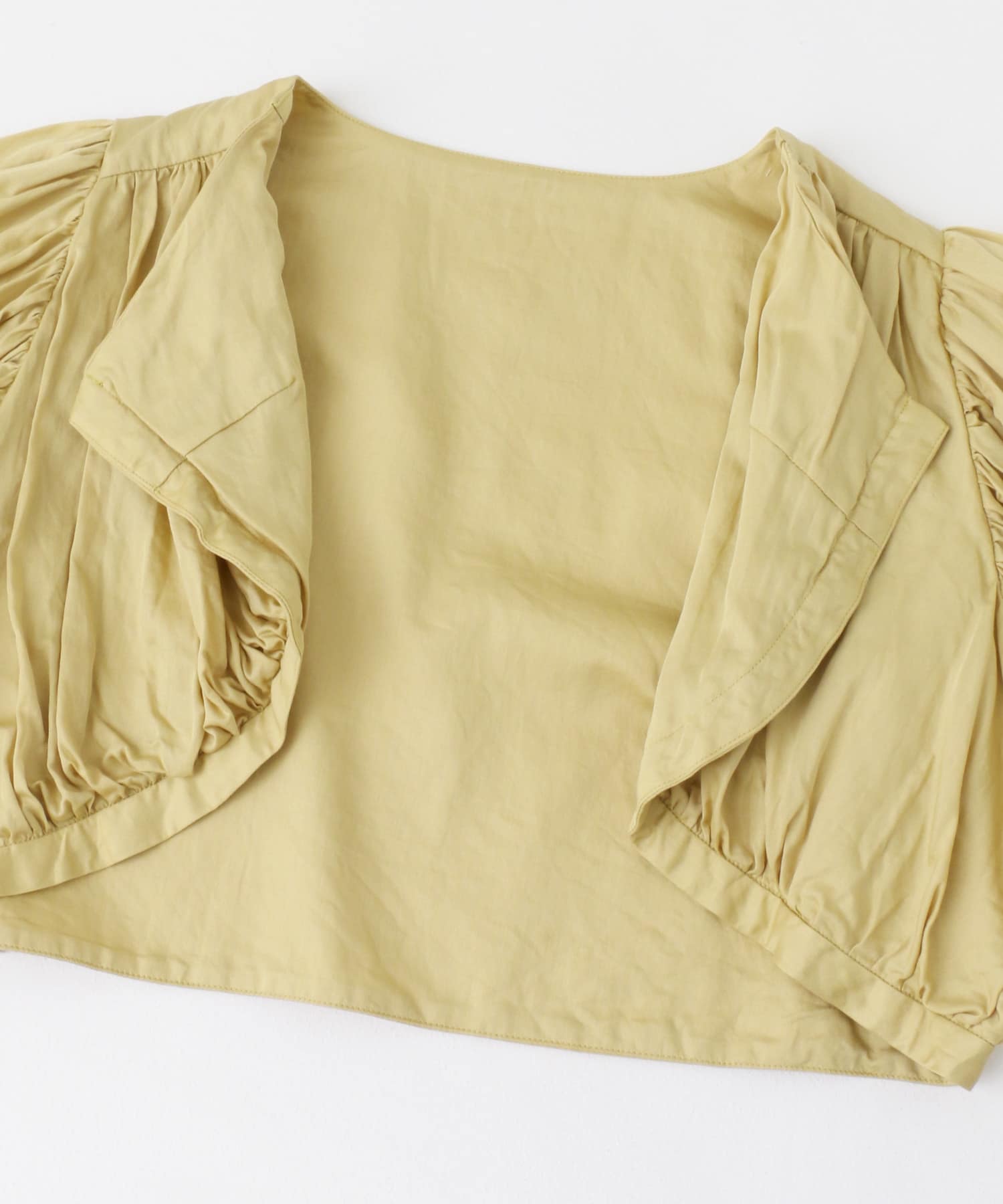 enrica　COTTON SATIN BOLERO ROSE CAMEL one
