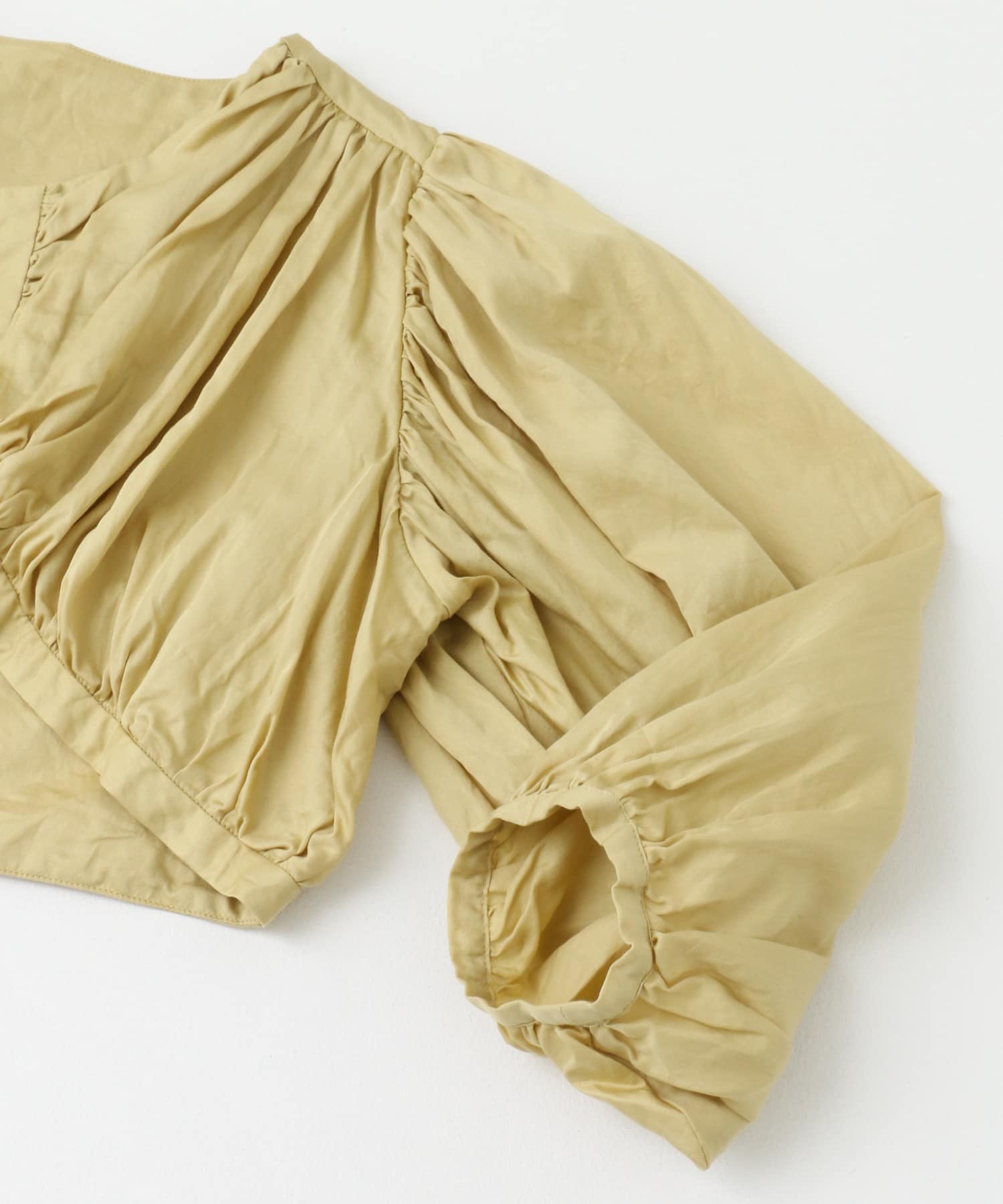 enrica　COTTON SATIN BOLERO ROSE CAMEL one
