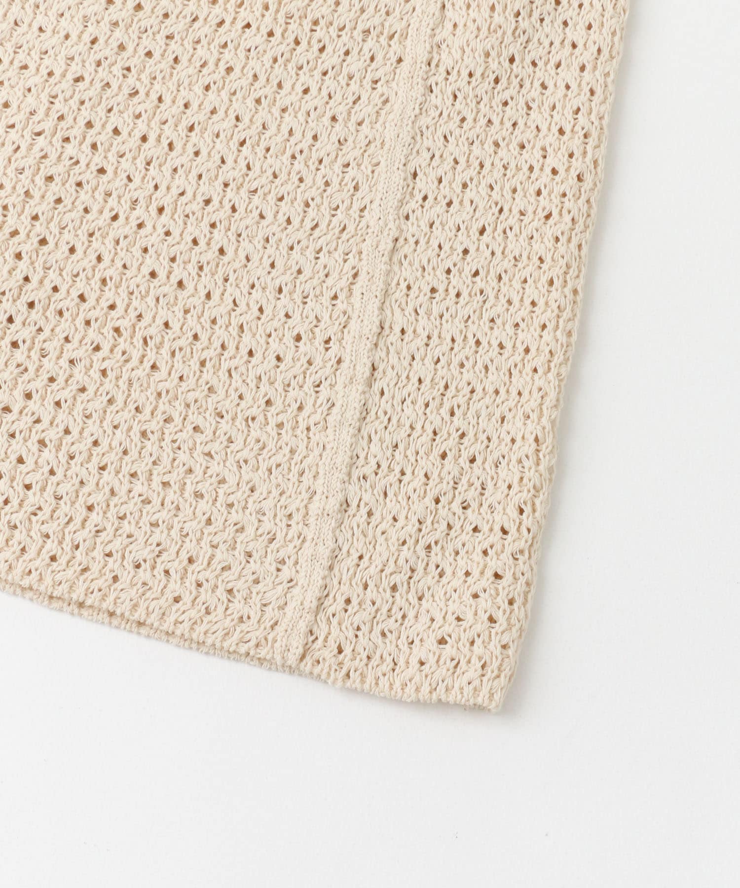 unfil　mesh knit skirt ecru 1
