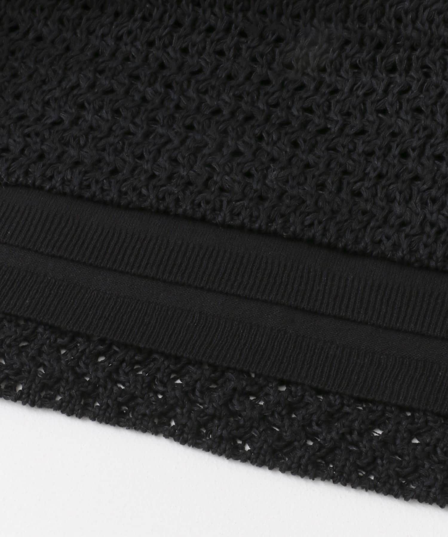 unfil　mesh knit skirt black 1