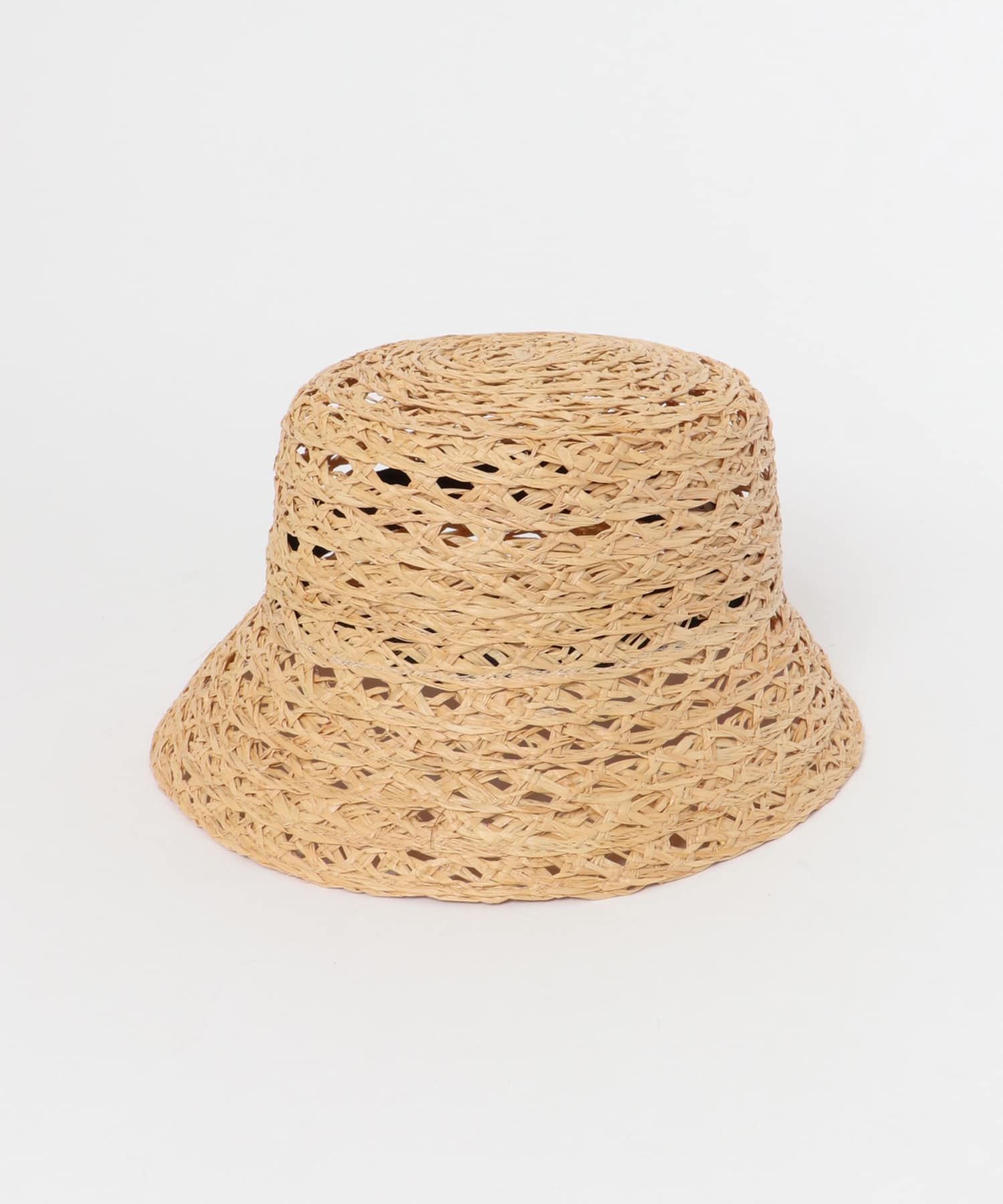 mature ha. sukashi raffia bucket hat(FREE natural): 帽子｜URBAN