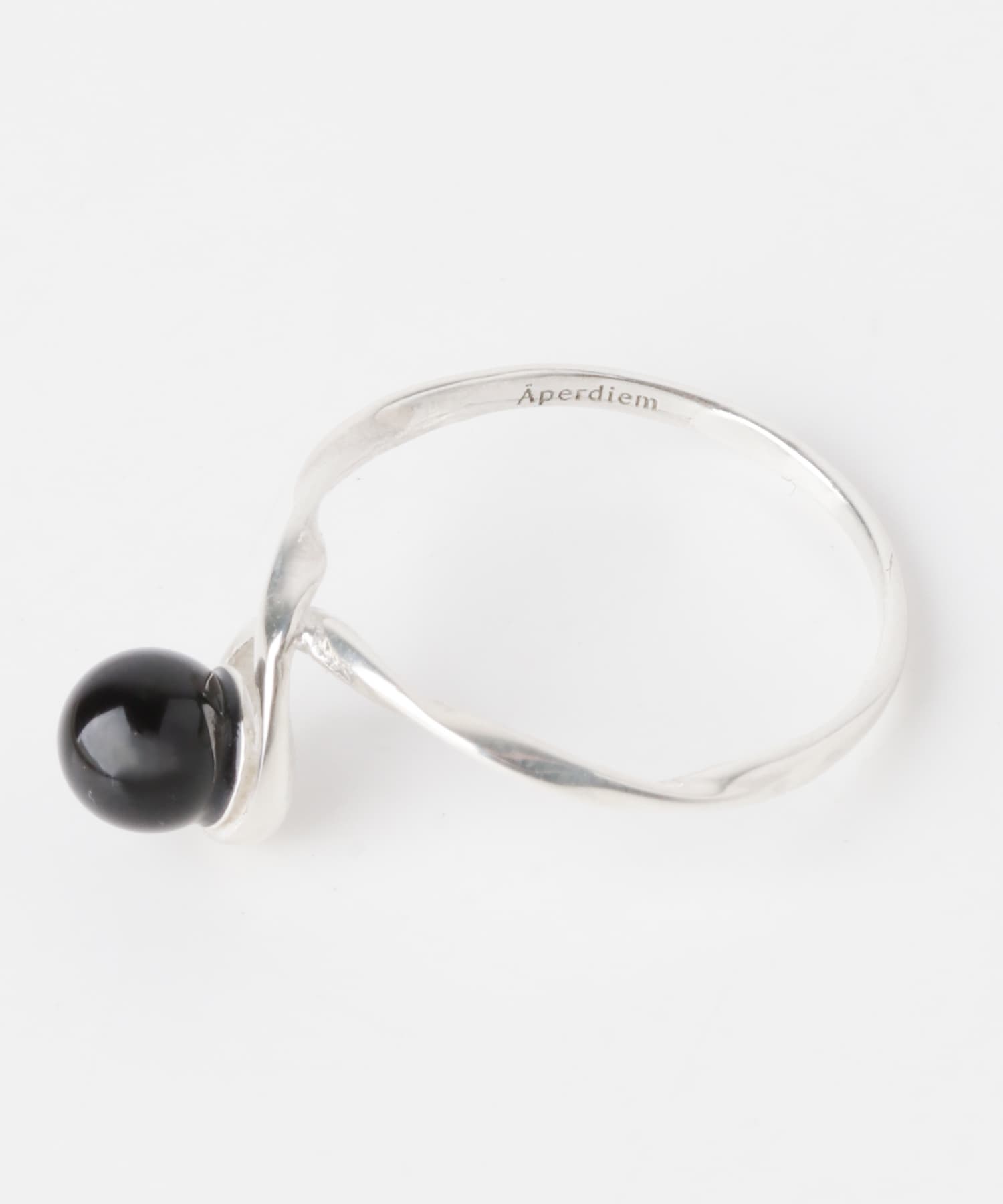 Aperdiem　Twirl Onyx Ring(SV) Silver 11