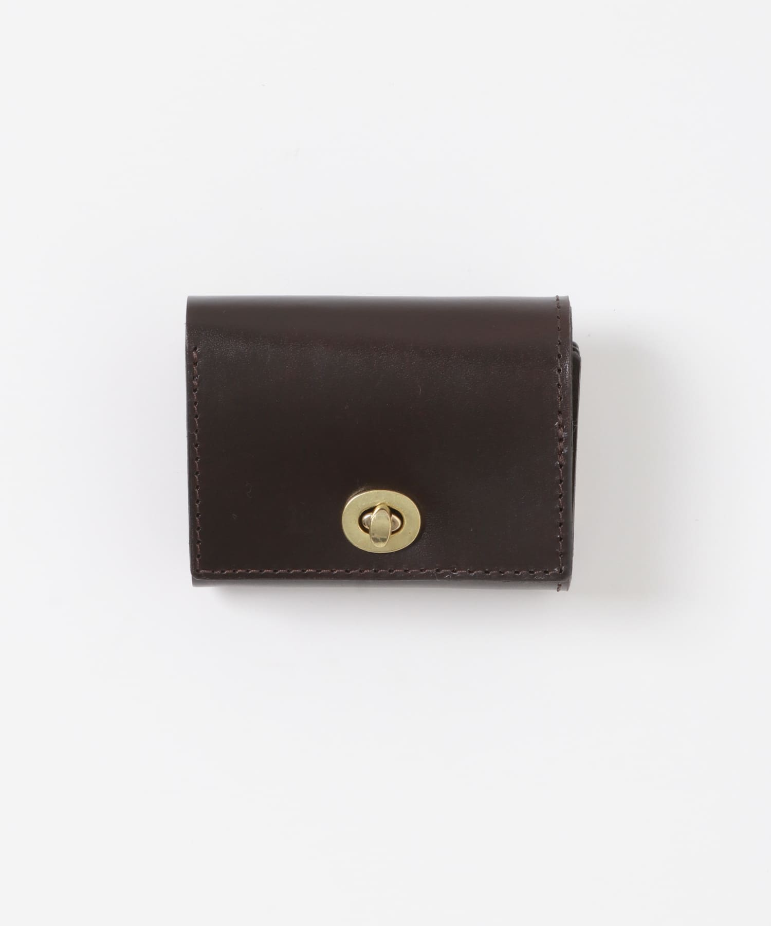 MASTER&Co.　SADDLE PULL UP MINI PURSE CHOCO FREE