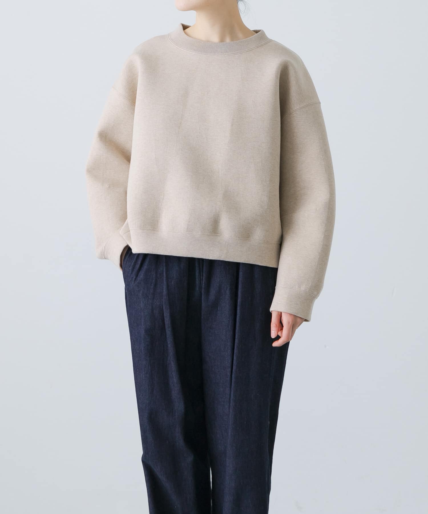 unfil　double faced sweatshirt