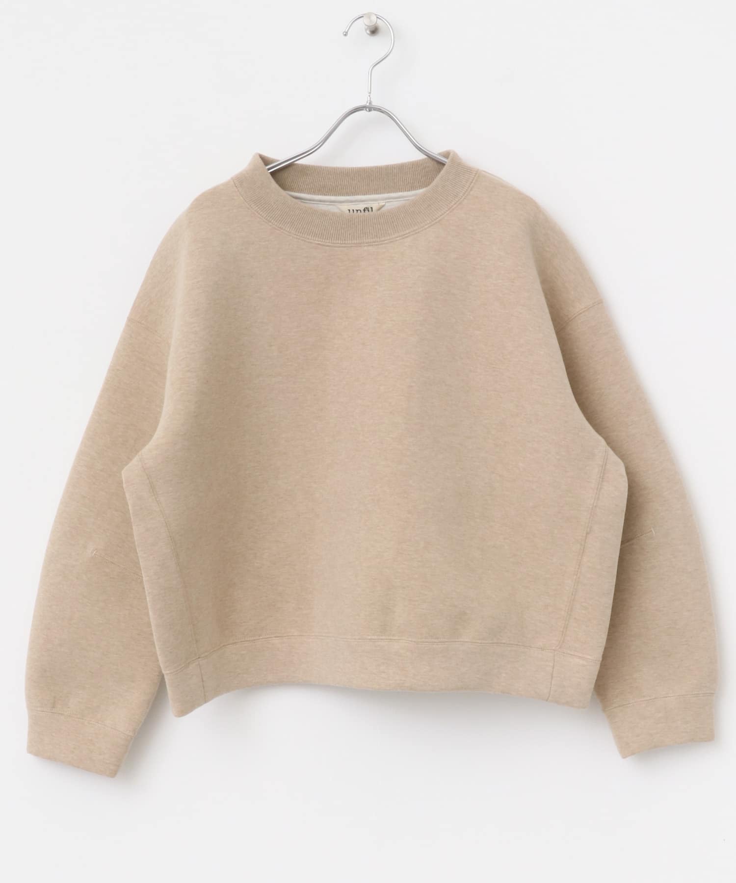 unfil　double faced sweatshirt beige 0