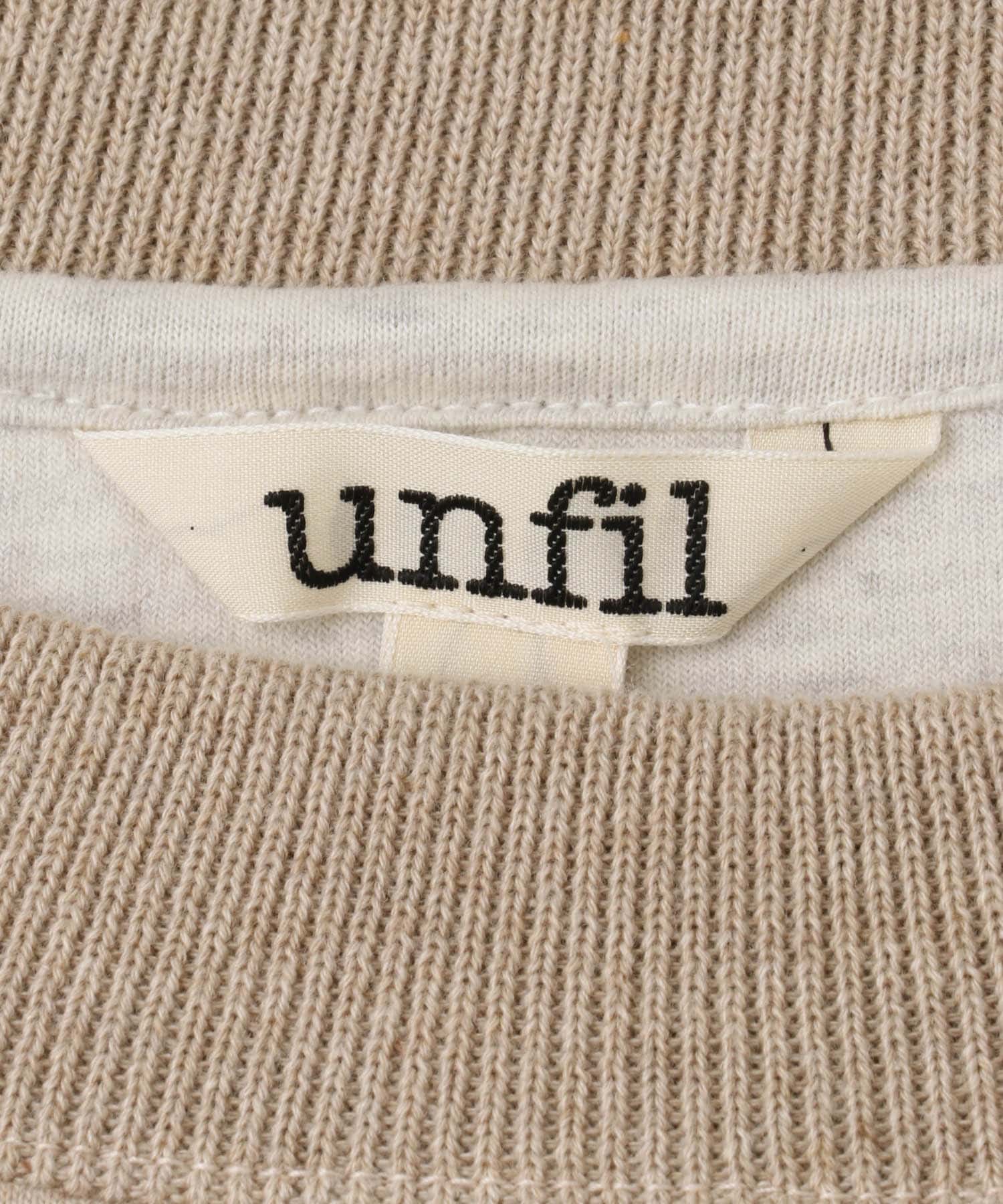 unfil　double faced sweatshirt beige 0