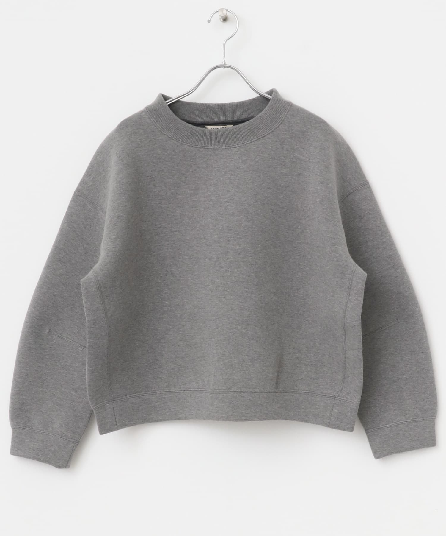 unfil　double faced sweatshirt mediumgray 0