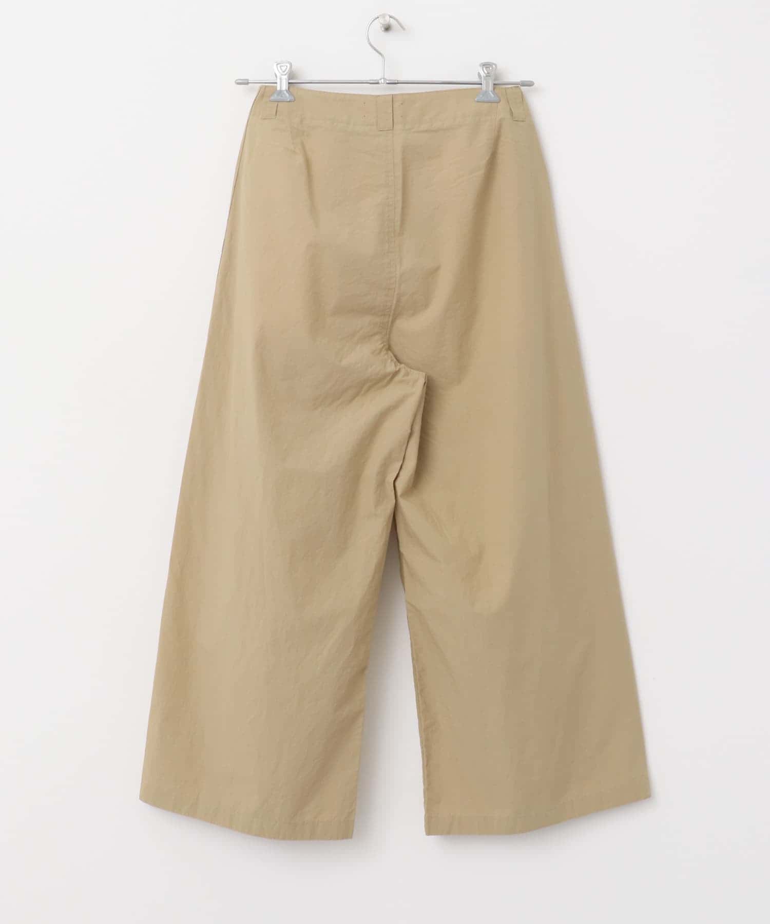 MEYAME　SIDE LINE WIDE PANTS BEIGE 0