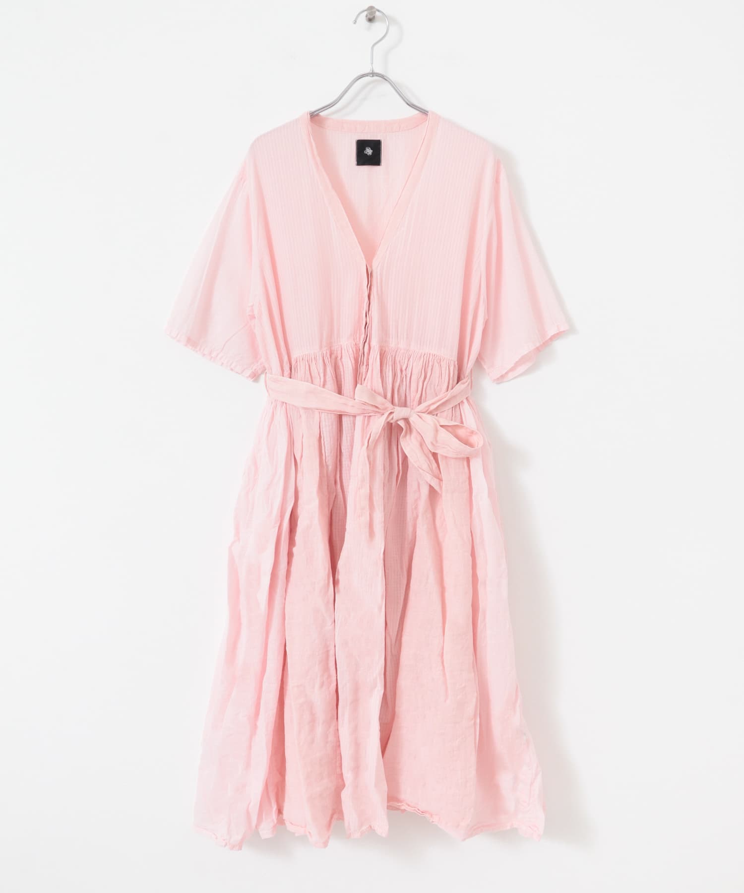 maison de soil PATCHWORK WRAP DRESS(2 L.PINK): ワンピース｜URBAN