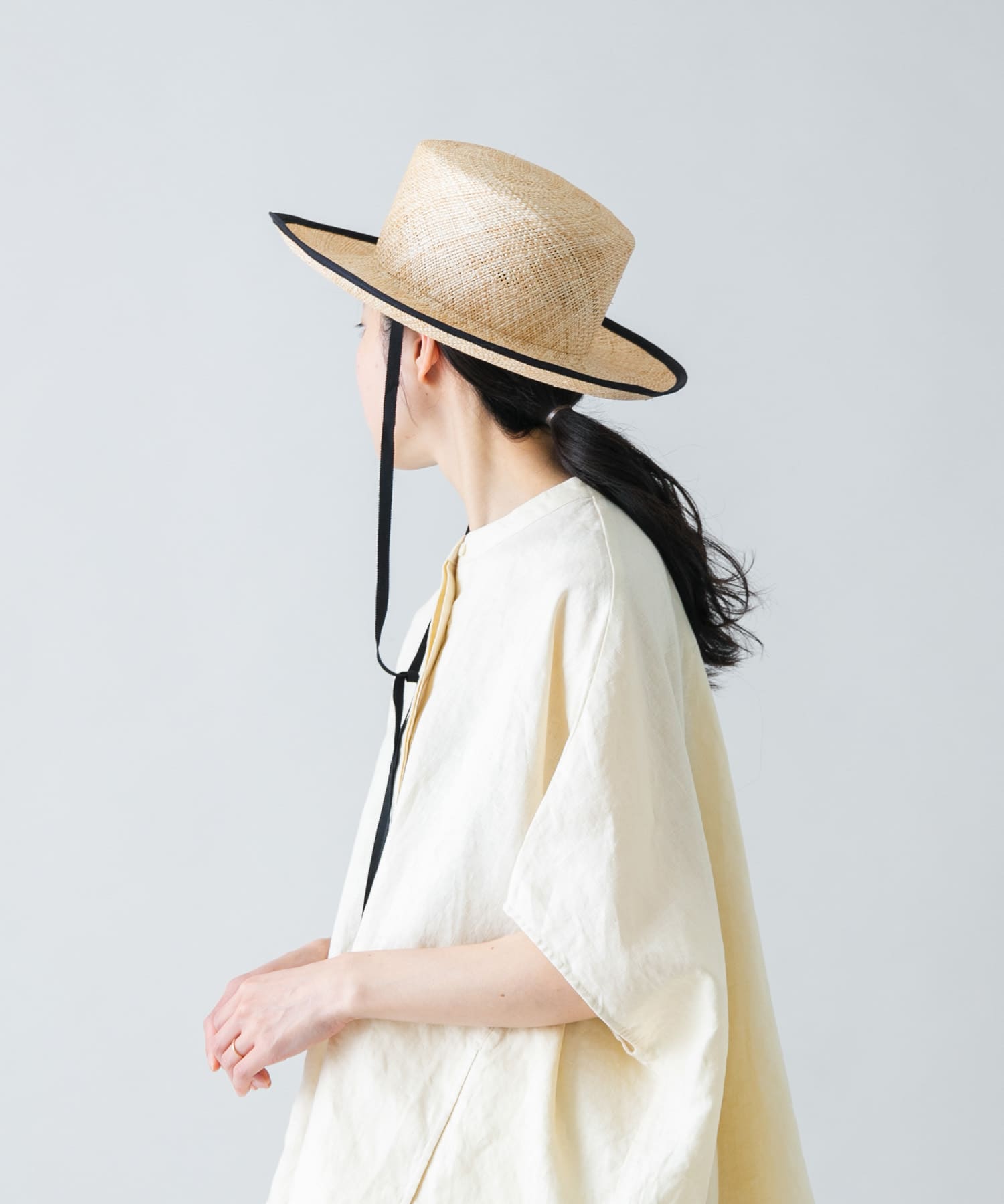『別注』saravah×かぐれ　バオパイピング3WAYハット NATURALBLK FREE