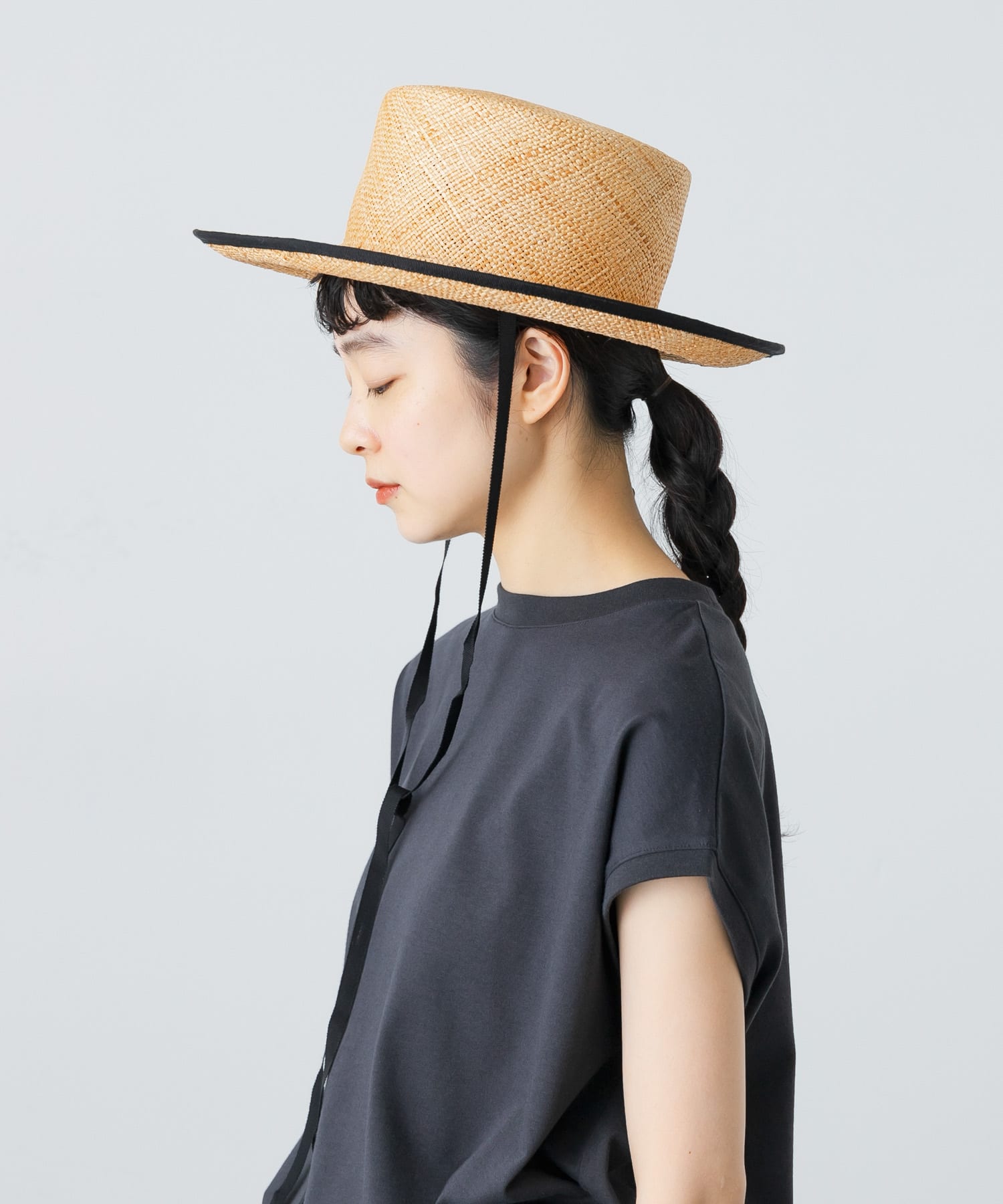 『別注』saravah×かぐれ　バオパイピング3WAYハット NATURALBLK FREE