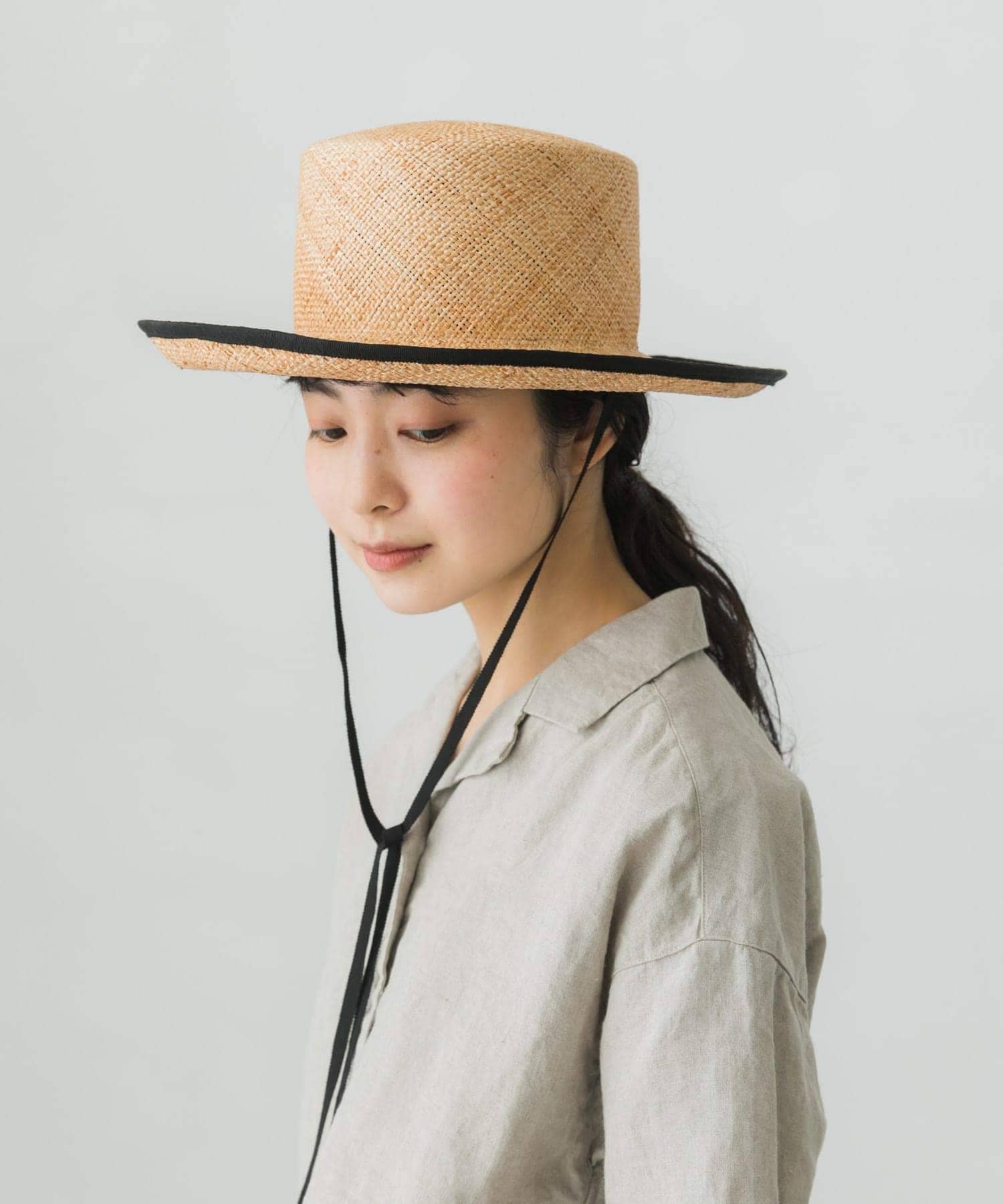 『別注』saravah×かぐれ　バオパイピング3WAYハット NATURALBLK FREE