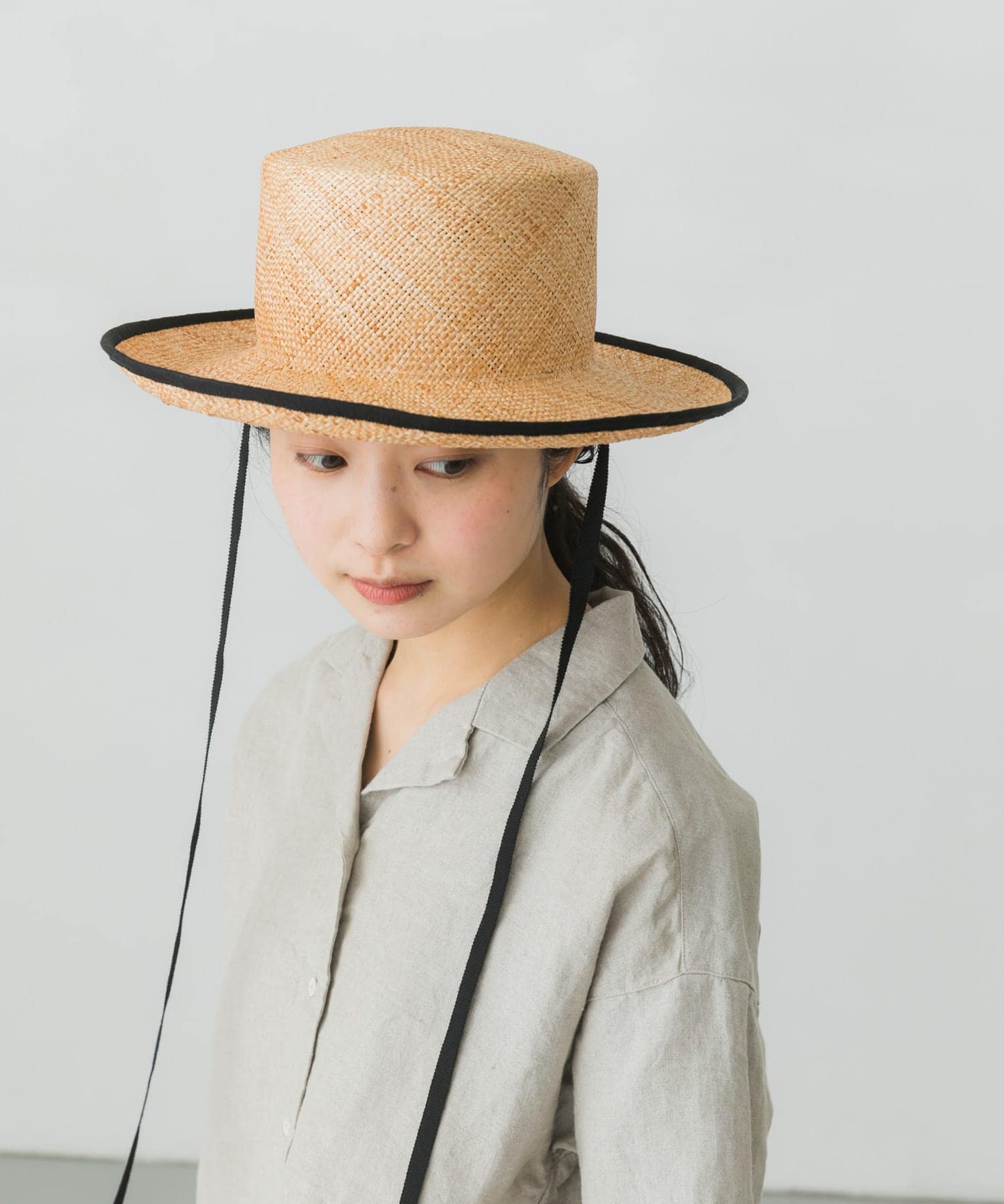 『別注』saravah×かぐれ　バオパイピング3WAYハット NATURALBLK FREE