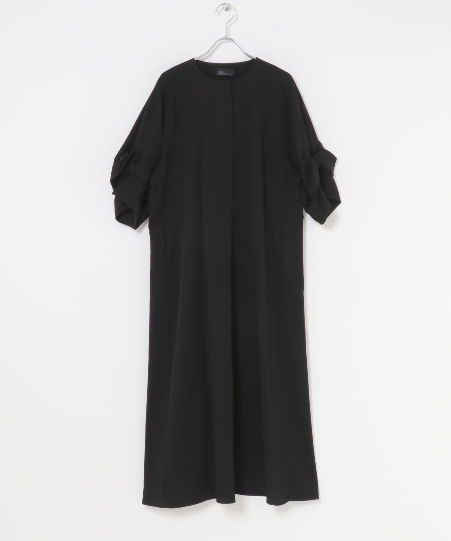 TICCA　ドットツイストスリーブドレス black dot 1