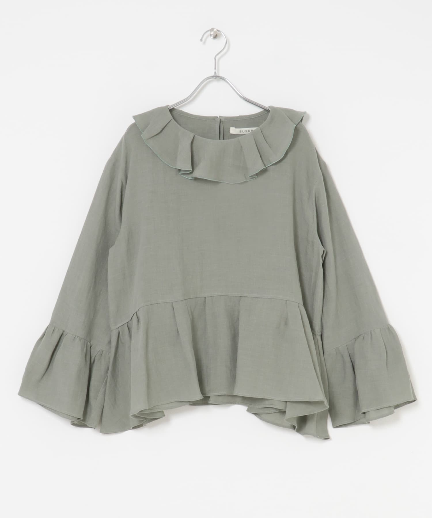 susuri　ルーメブラウス blue grey 1