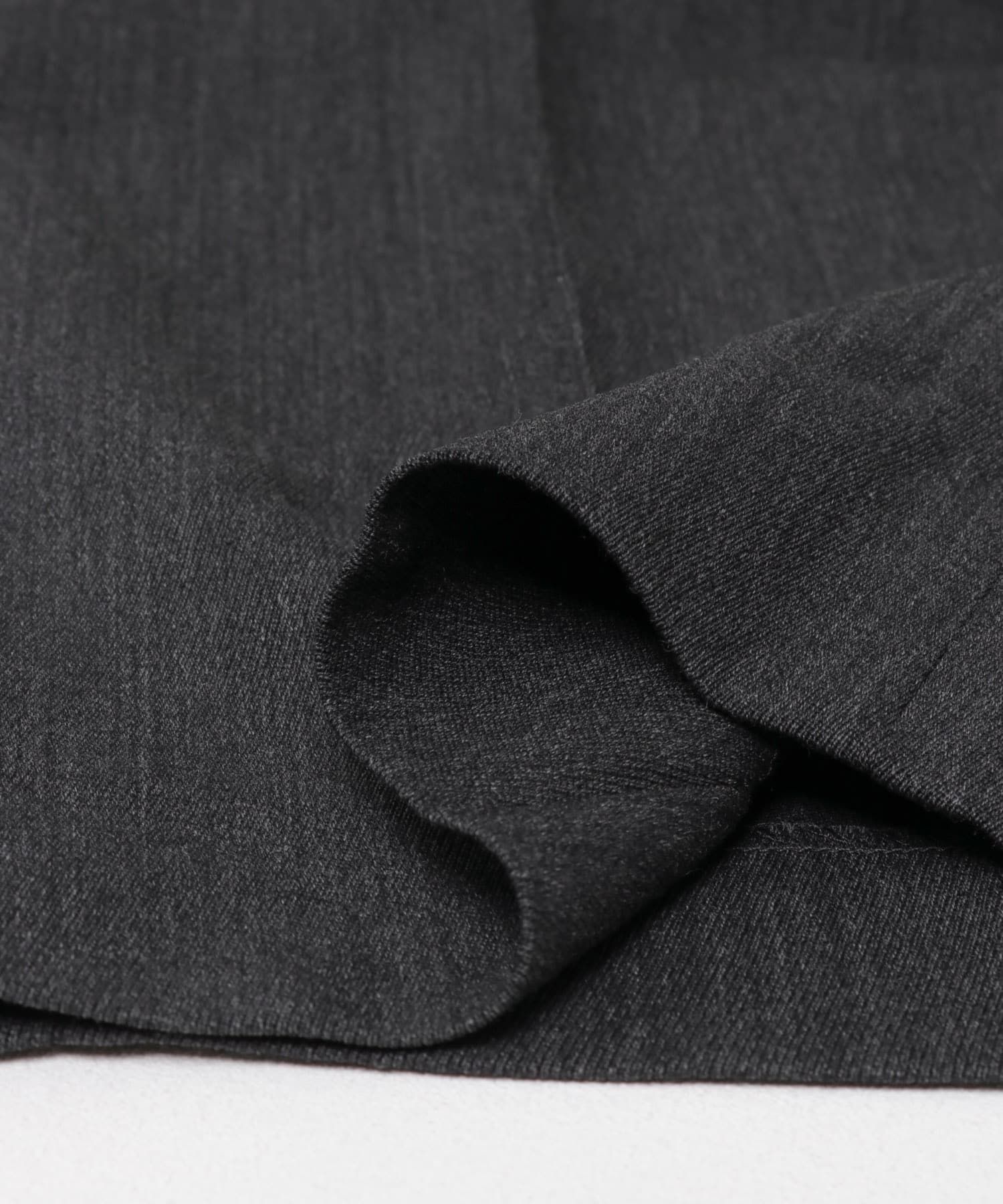 YLEVE　WOOL TRICHOTINE TROUSERS CHARCOAL 1