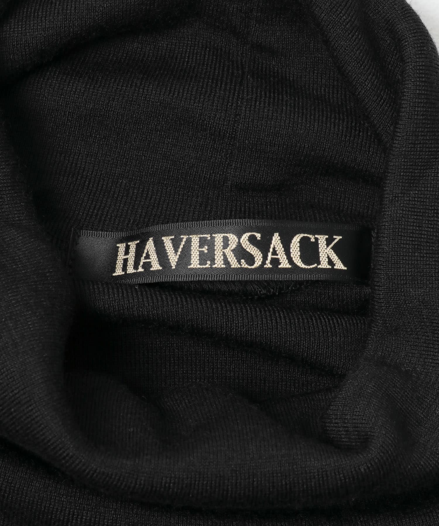 HAVERSACK　ウールフライスタートルネックシャツ Black 1