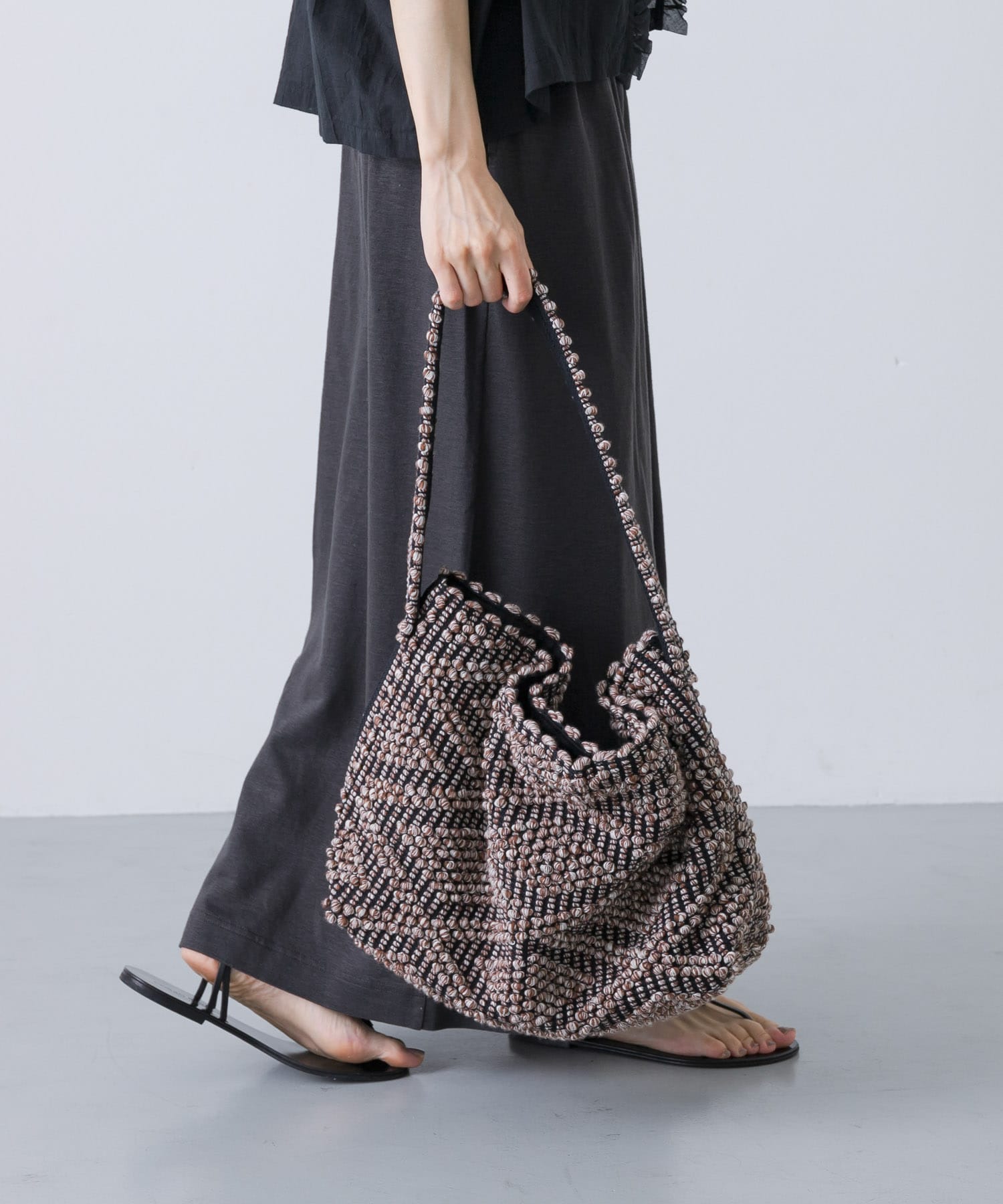 Antonello Tedde　BUDELLI LARGE ROMBI BrownBlack one