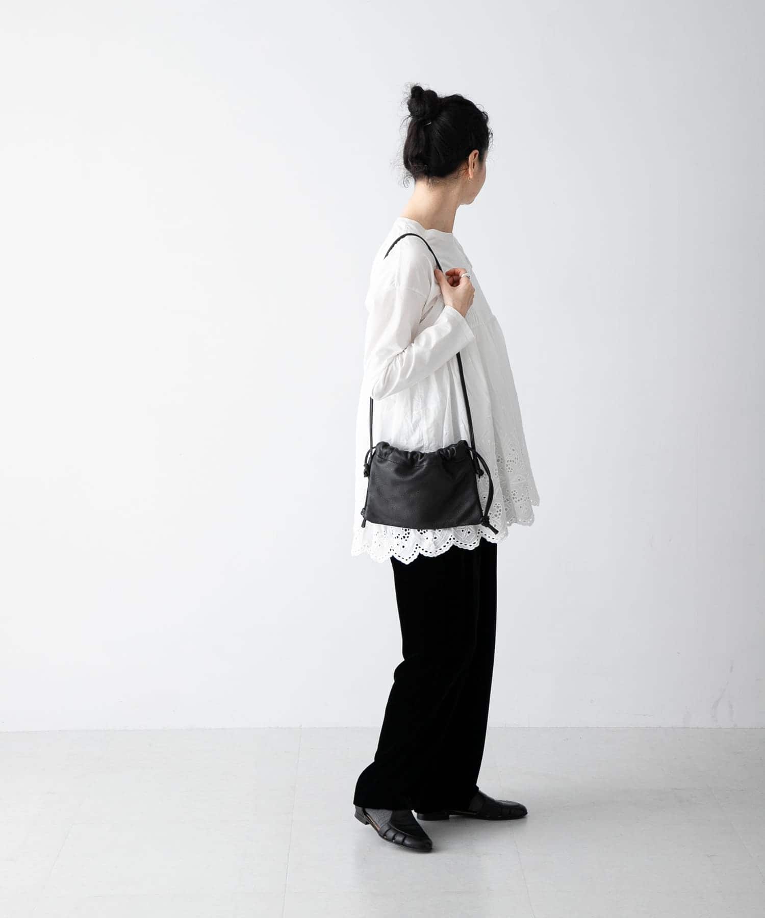 MORMYRUS　ショルダー巾着バッグ BLACK FREE