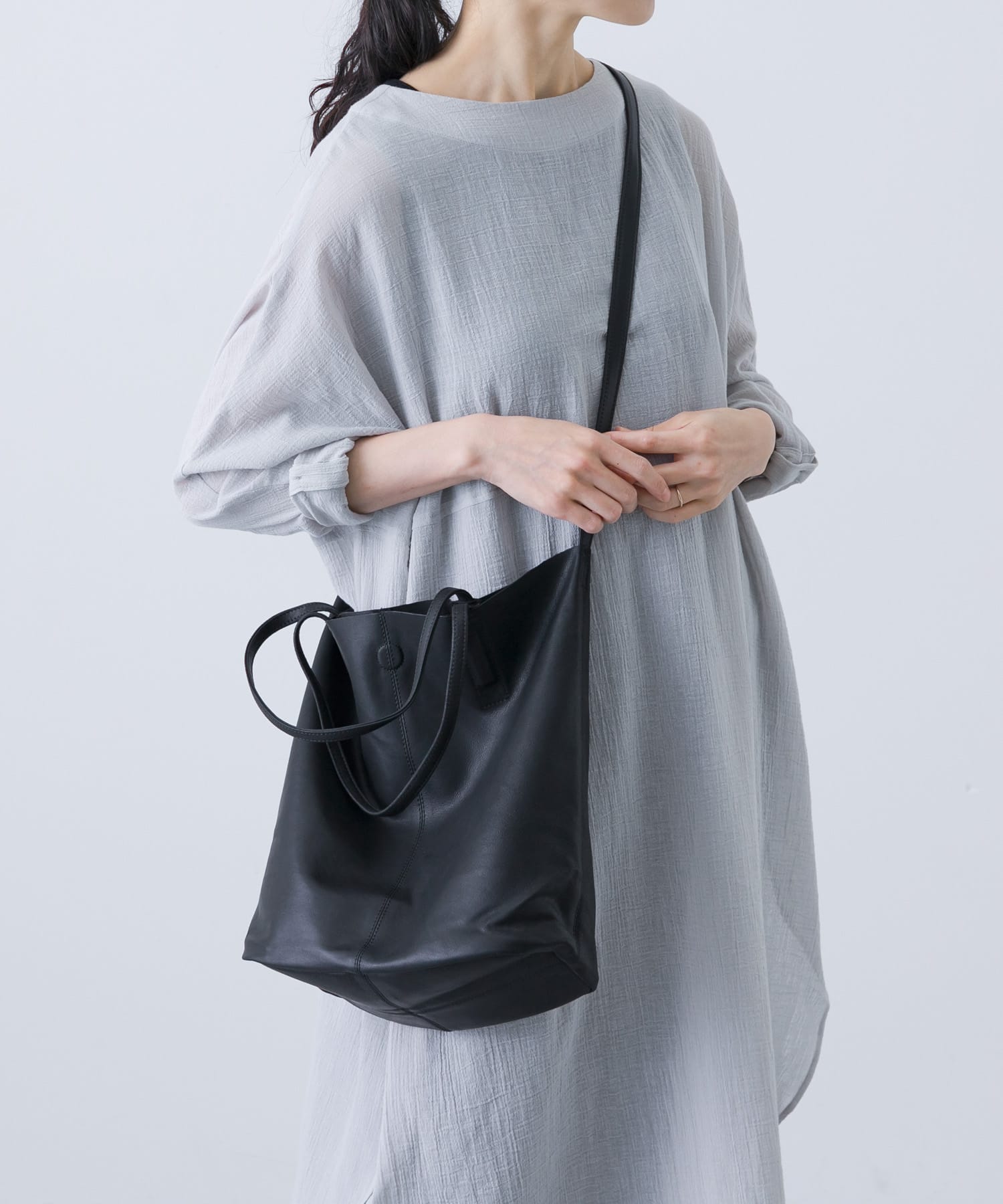モルフェ　3WAY MEDIUM TOTE LONG BLACK 3Way Medium Tote (Long)(M-Long Black/ブラック): Morphee