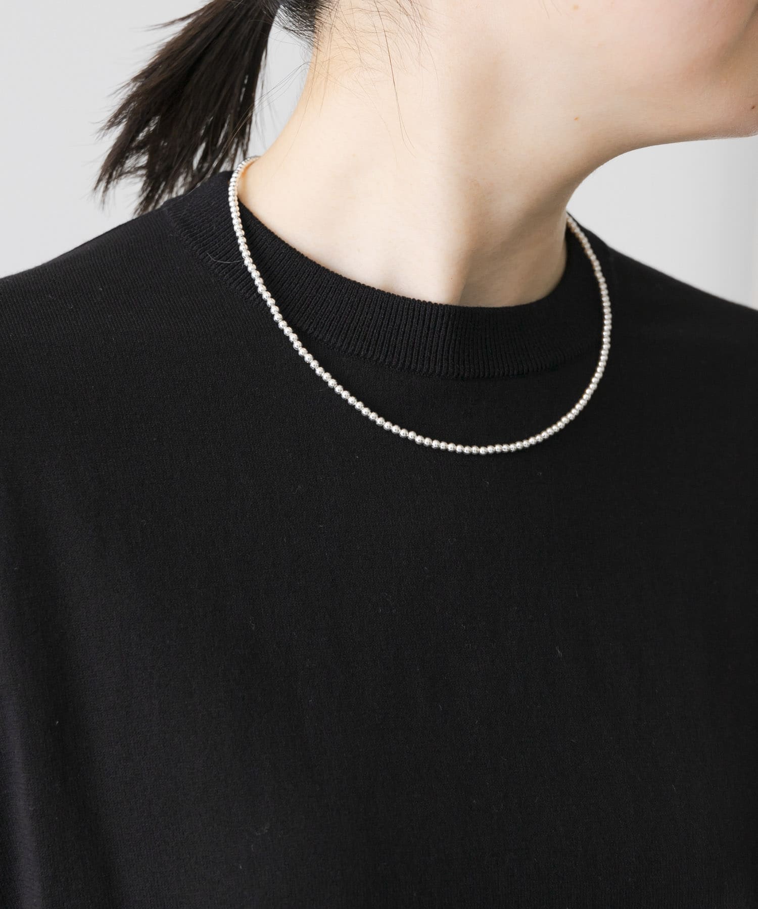 ERICKA NICOLAS BEGAY　PlainDesign Necklace 45 SHINY 45