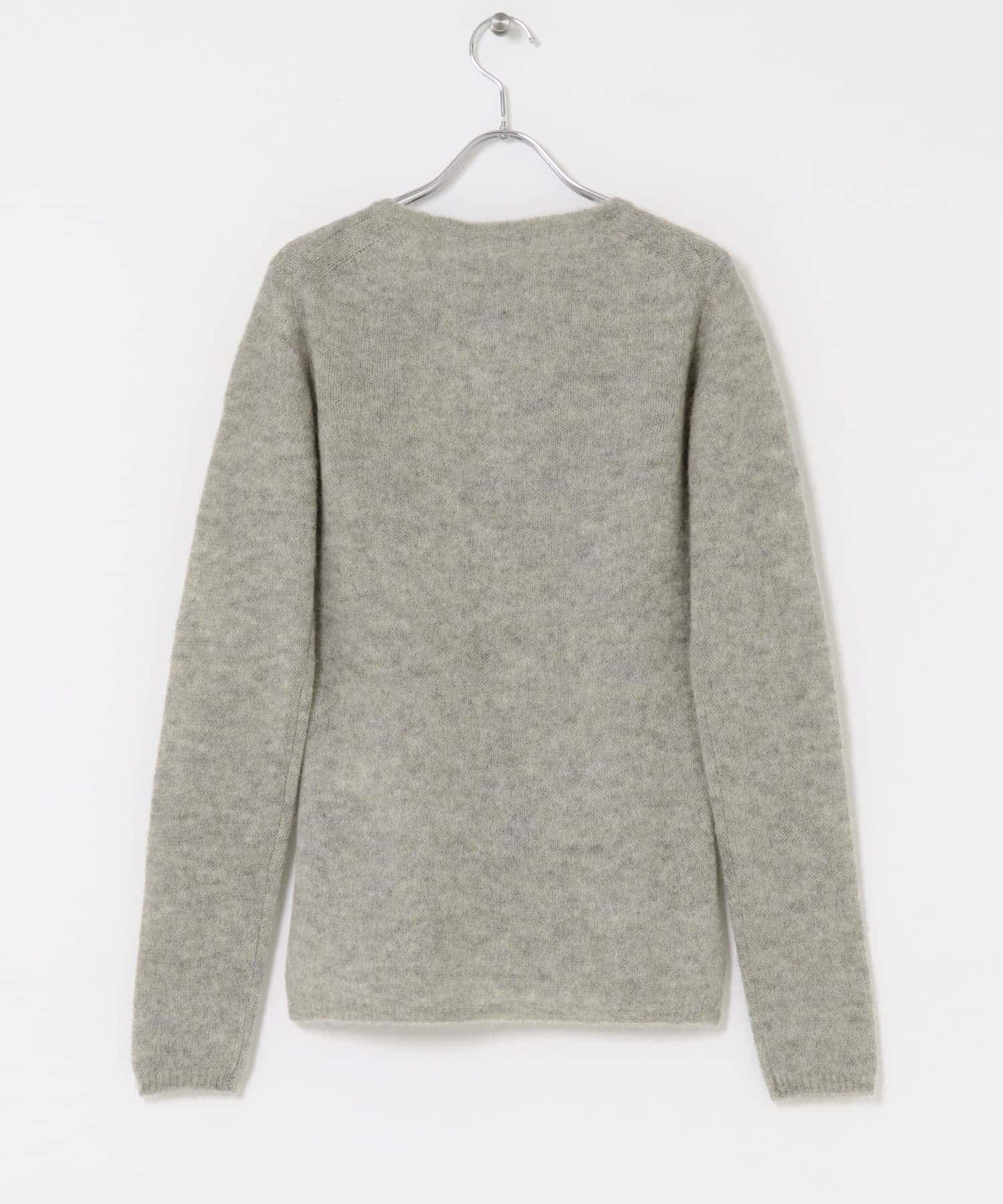 YLEVE　ALPACA KNIT HENLY NECK FOG 1