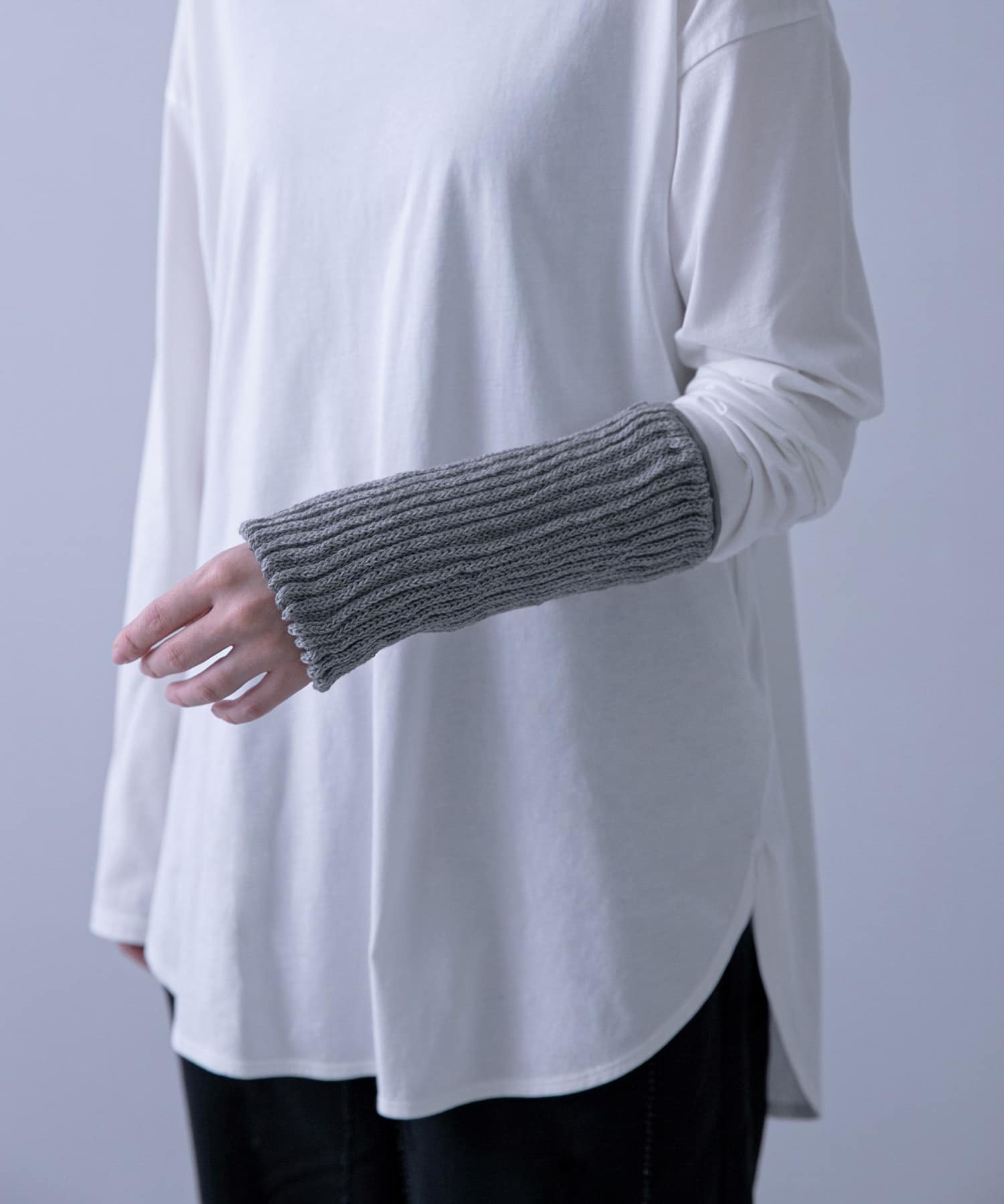 マルエーニット　レッグウォーマー S GRAY Short