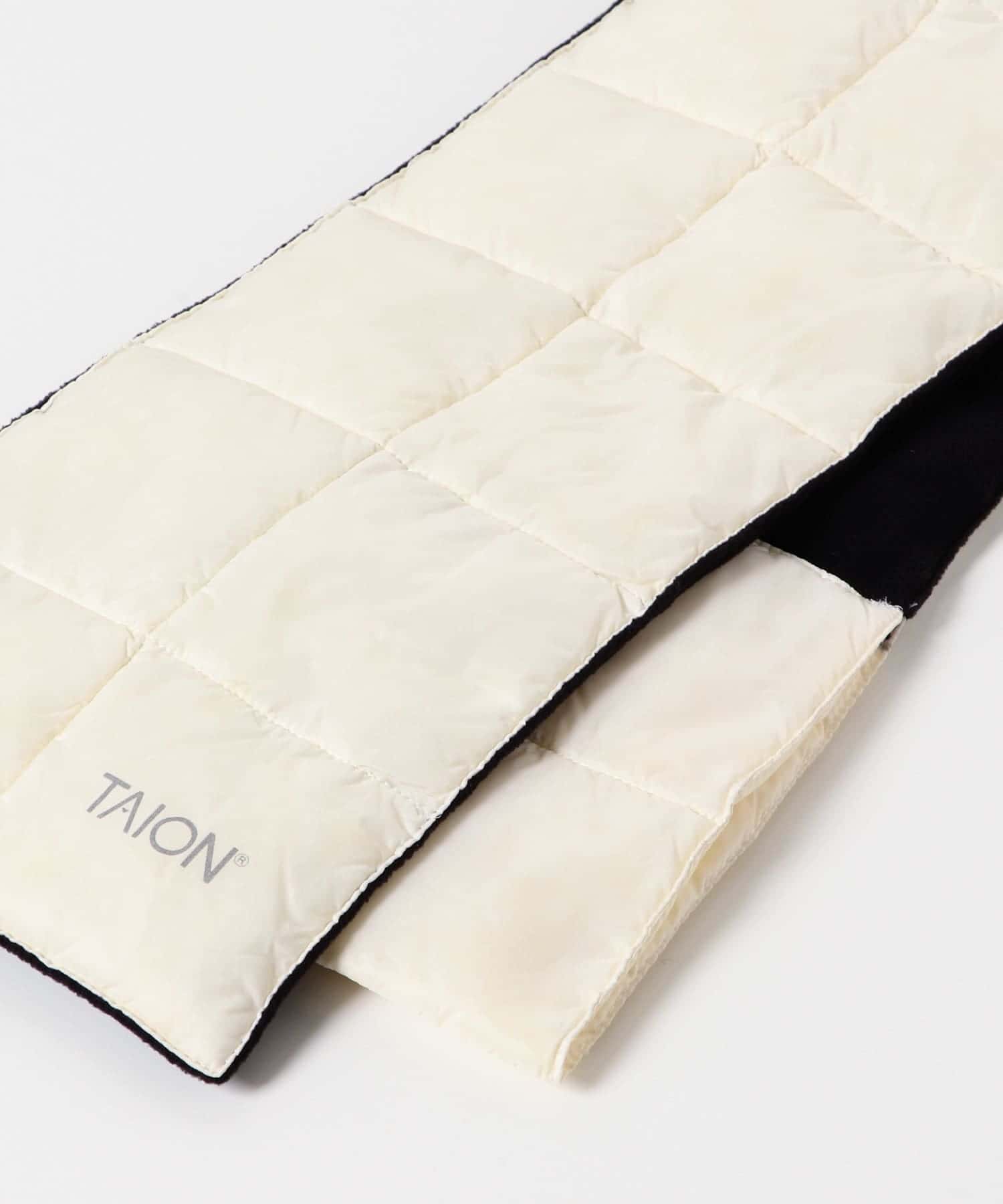 TAION　BASIC DOWN SCARF OFF WHITE FREE