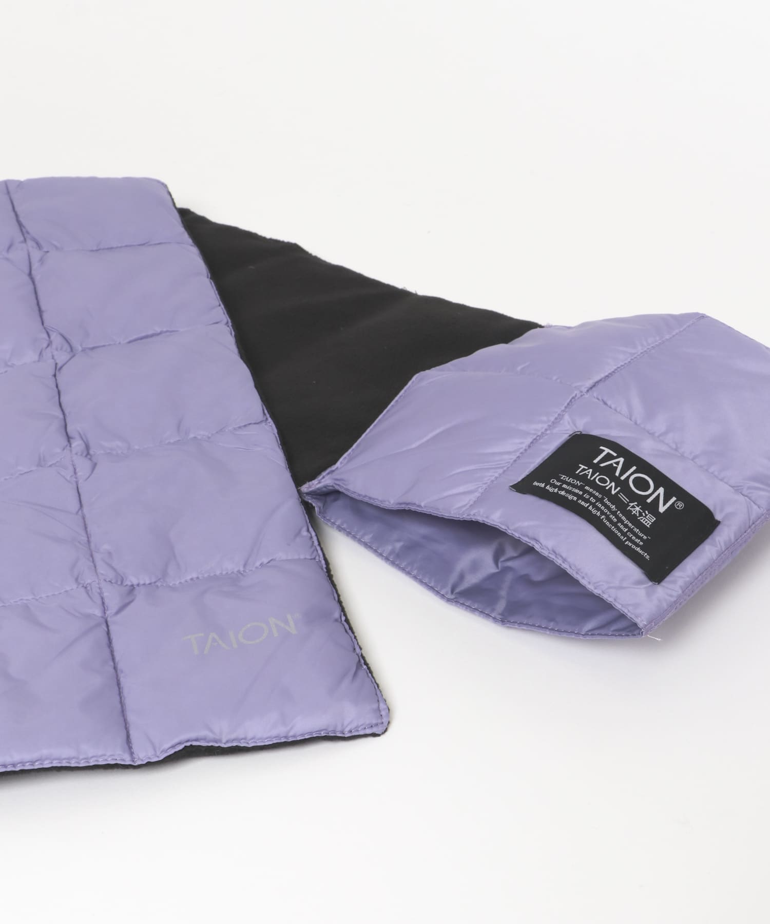 TAION　BASIC DOWN SCARF LAVENDER FREE