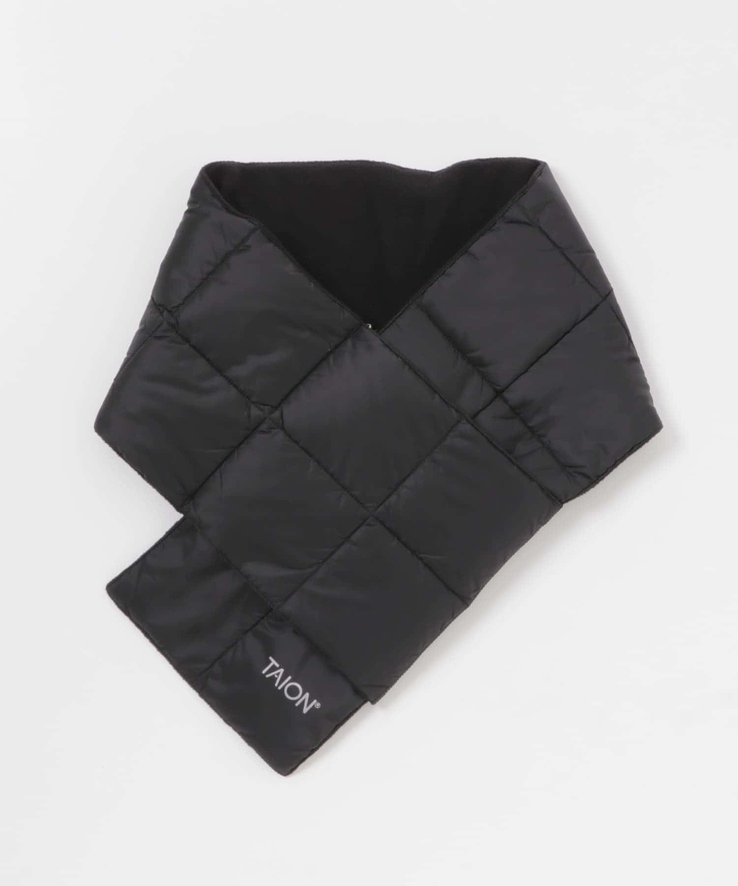 TAION　BASIC DOWN SCARF BLACK FREE