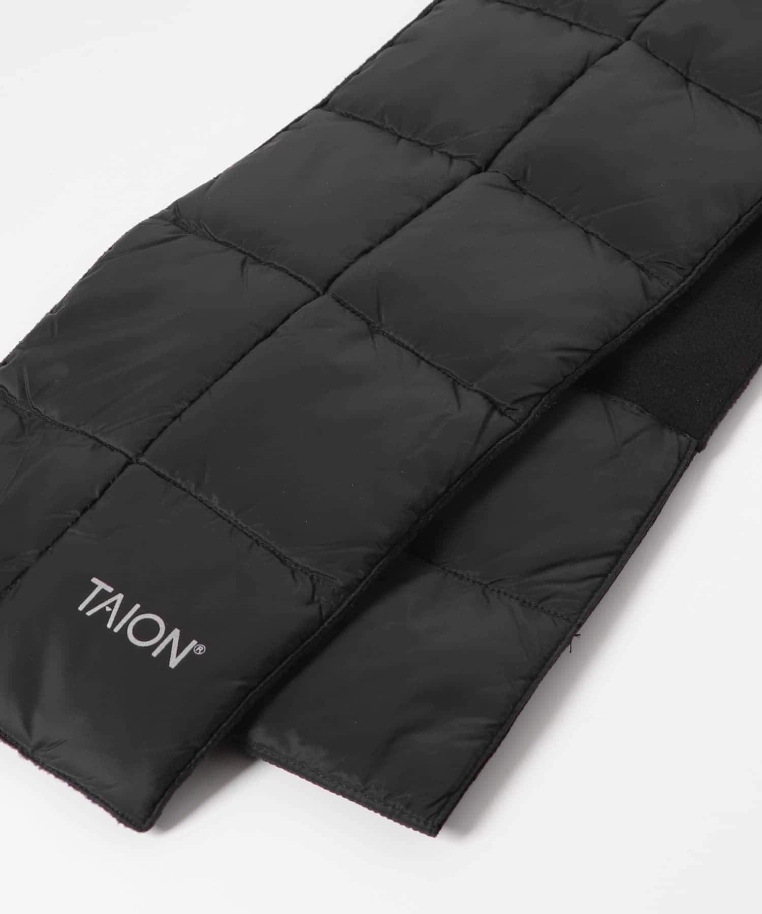 TAION　BASIC DOWN SCARF BLACK FREE