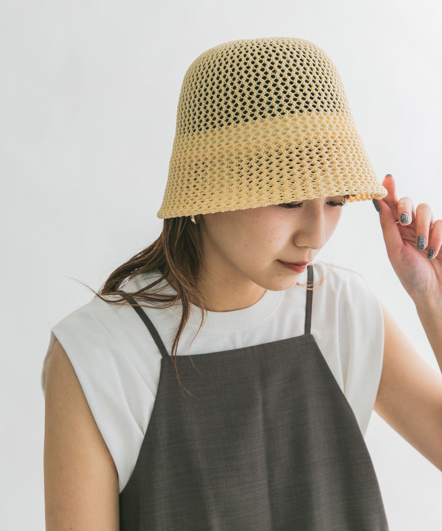 CONTROL FREAK　透かしサーモハット BEIGE one