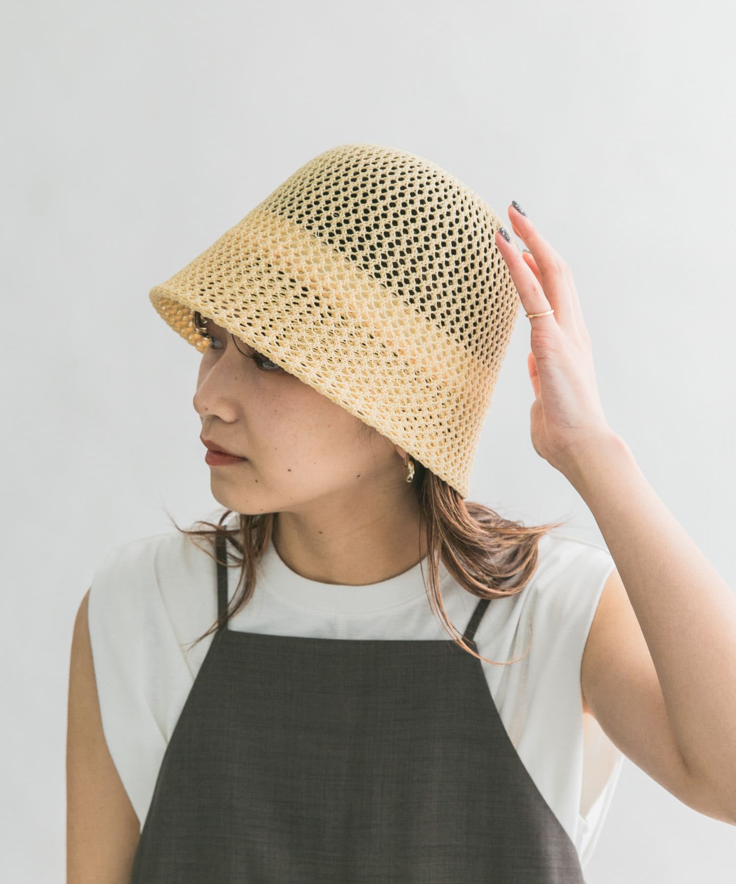 CONTROL FREAK　透かしサーモハット BEIGE one