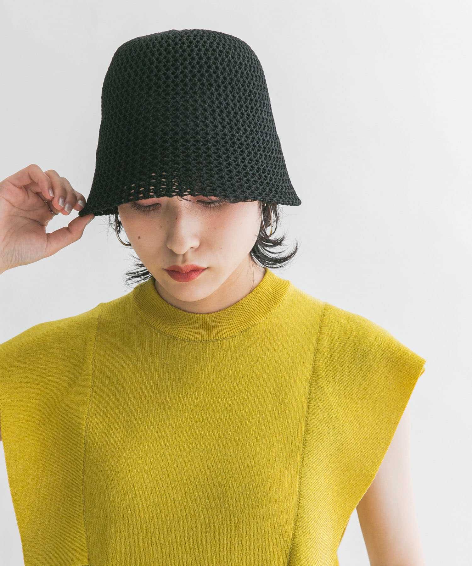 CONTROL FREAK　透かしサーモハット BLACK one